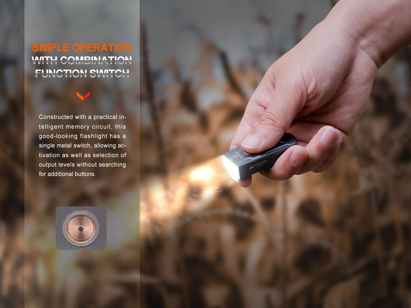 Palmarius Outdoors Fenix E03R V2 Keychain Flashlight Keychain Flashlight