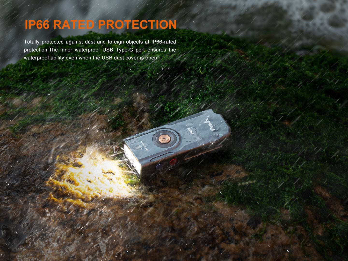 Palmarius Outdoors Fenix E06R Keychain Light with White, UV, and Red Laser Lights Keychain Flashlight