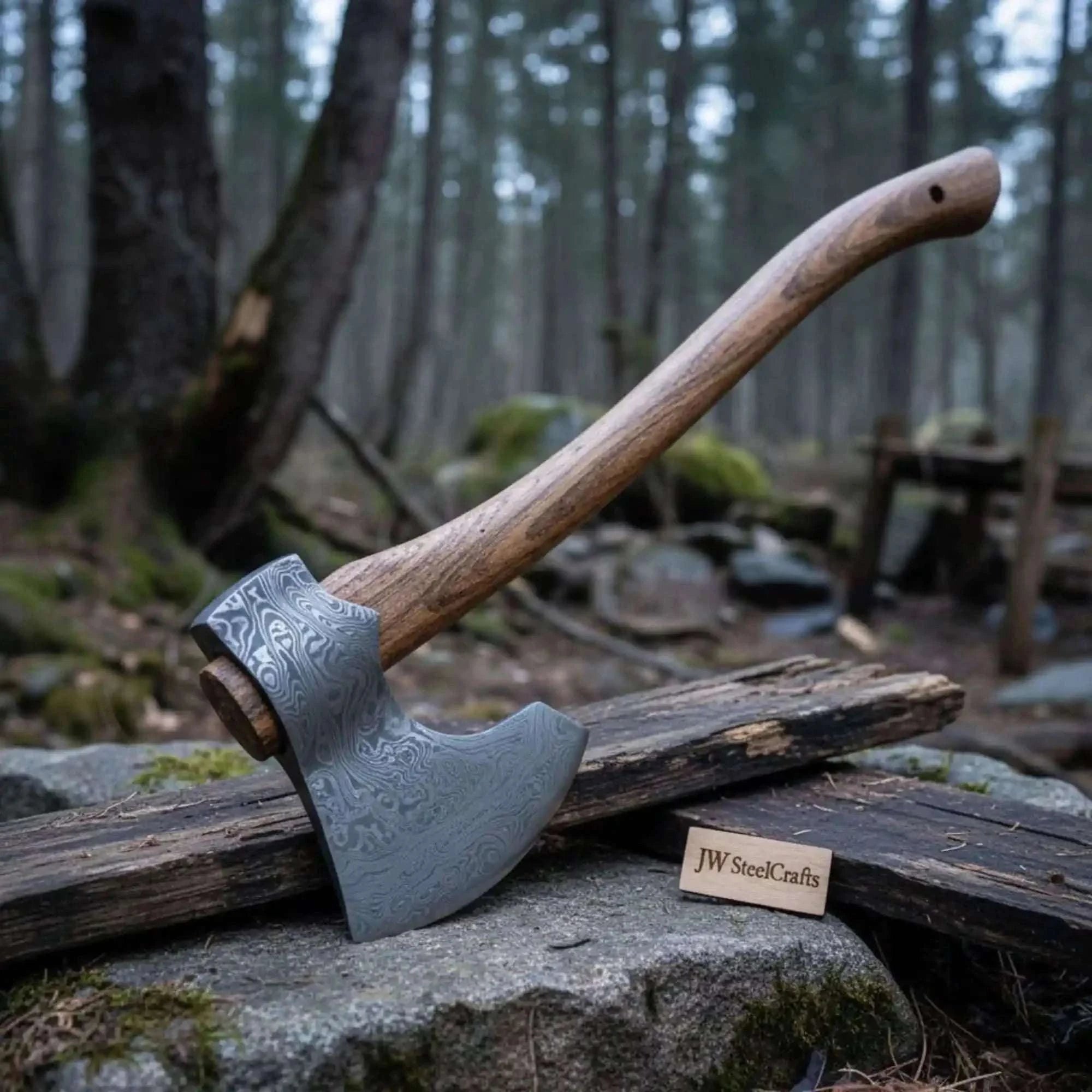 Palmarius Outdoors Scandinavian Bushcraft Forest Axe for Chopping, Splitting & Trail Work Handmade Axe