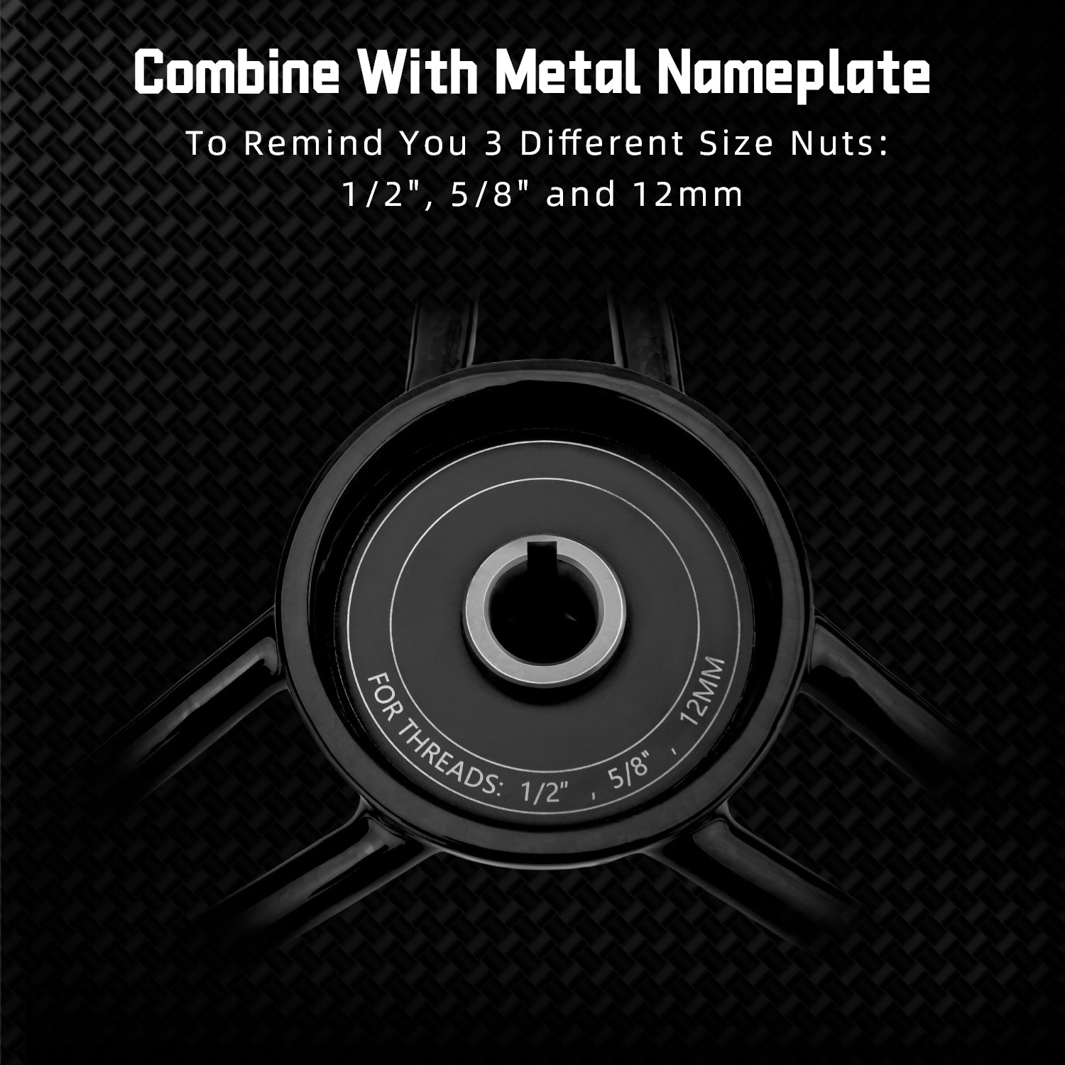 Gomexus Carbon Fiber 13" Boat Steering Wheel
