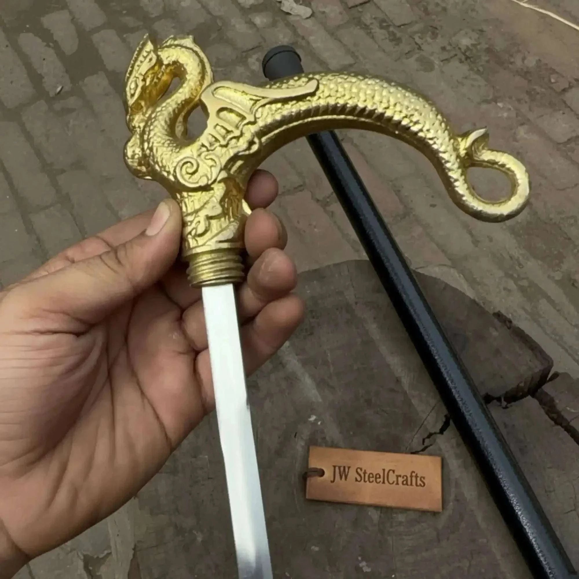 Palmarius Outdoors Handmade Pirate Officer Sword with Ornate Dragon Handle Sword