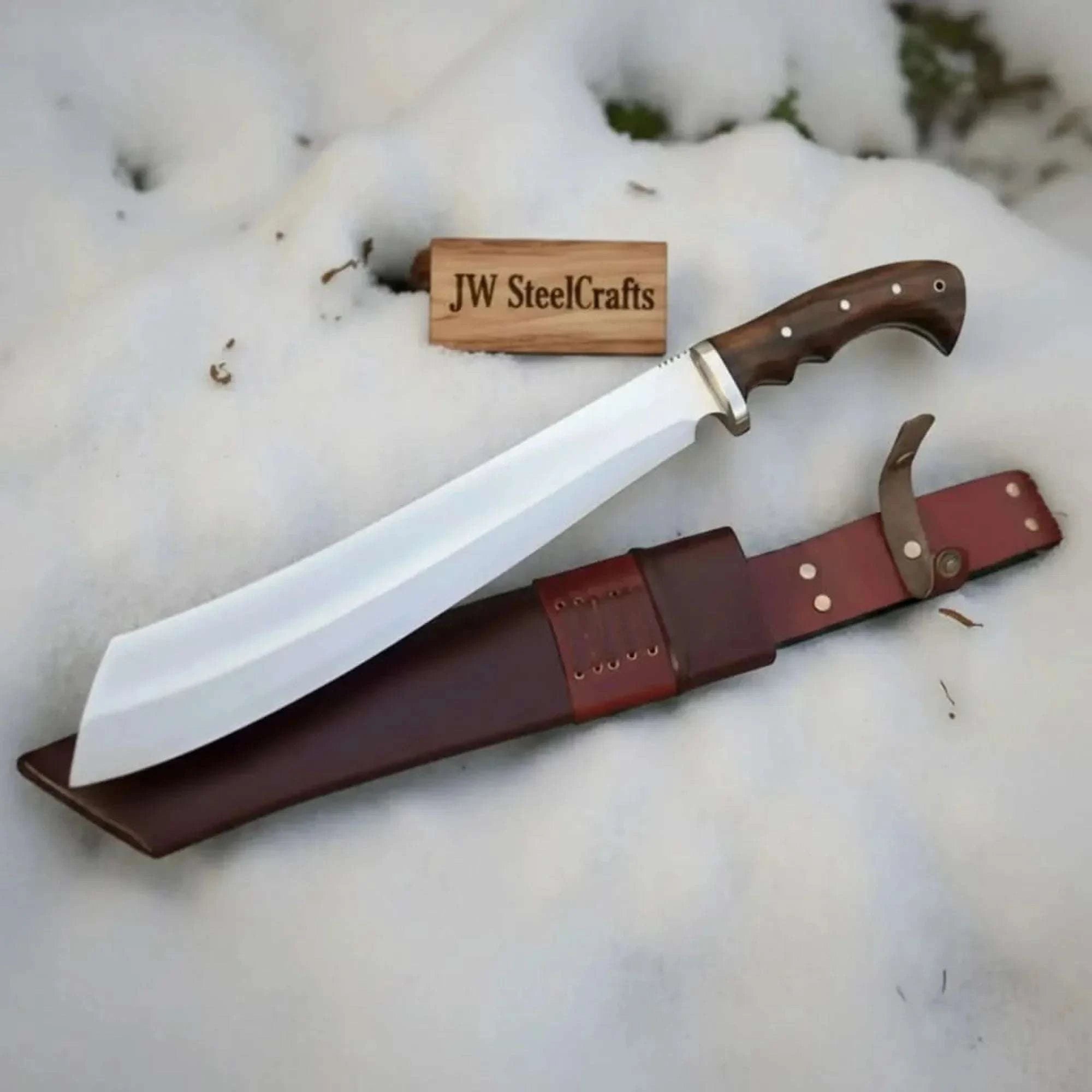 Palmarius Outdoors Handmade Survival Bowie Knife 11-Inch High Carbon Steel Blade Survival Knife