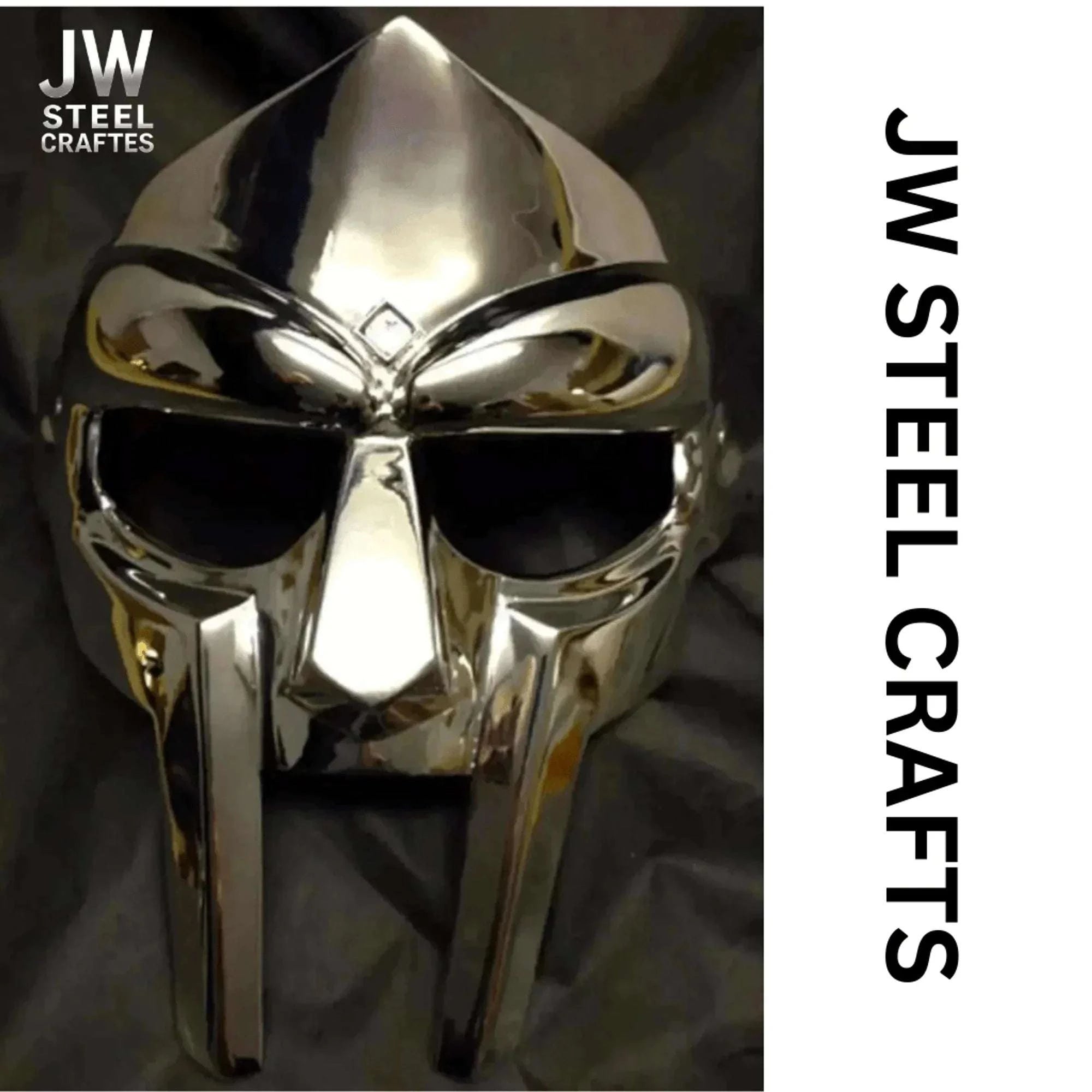 Palmarius Outdoors Polished Gladiator Face Mask | Handcrafted Metal Decorative Helmet Art Helmet