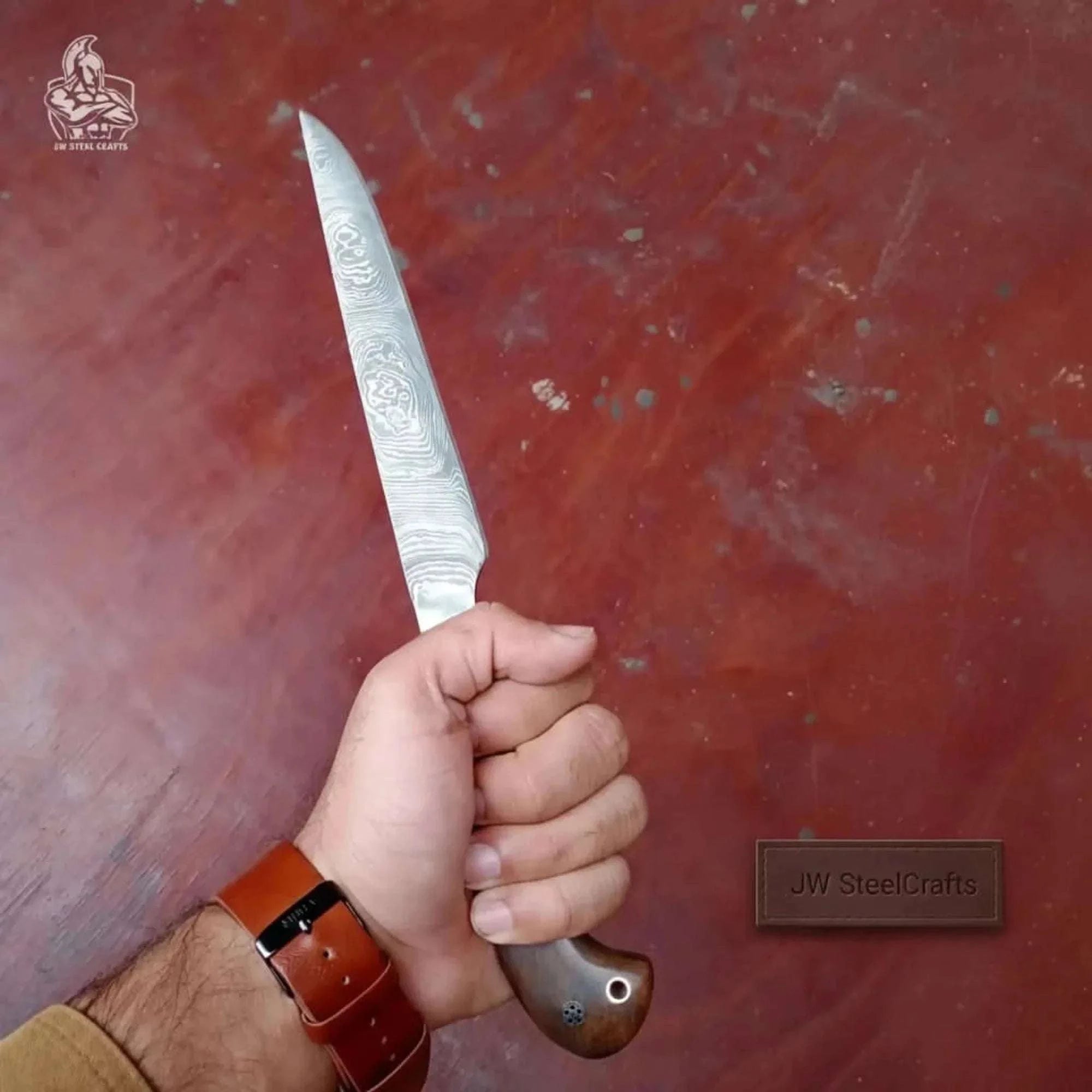 Palmarius Outdoors Handmade Damascus Fillet Knife - Premium Blade for Fish Processing & Trimming Handmade Fillet Knives