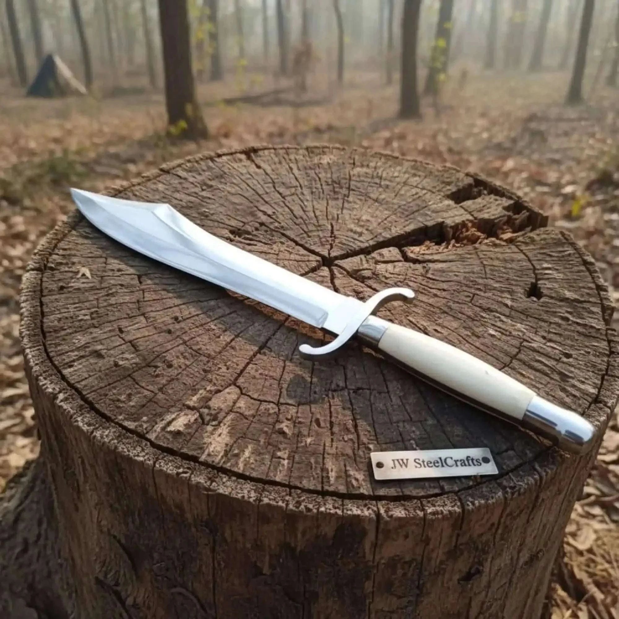 Palmarius Outdoors Handmade Sheffield Style Bowie Knife with High Polished Clip Point Blade Clip Point Bowie Knives