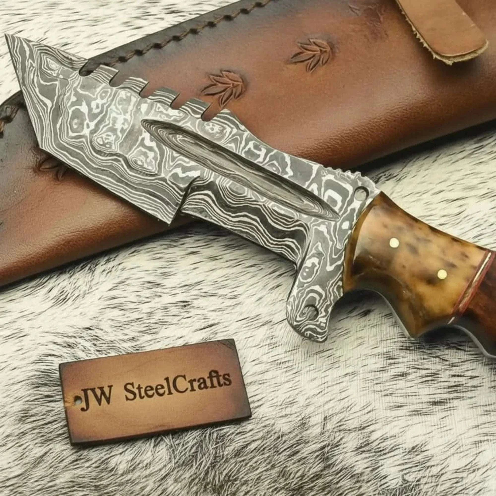 Palmarius Outdoors Custom Handmade HUNTING TRACKER Tactical Hunter Blade Survival Handmade Tracker Knives