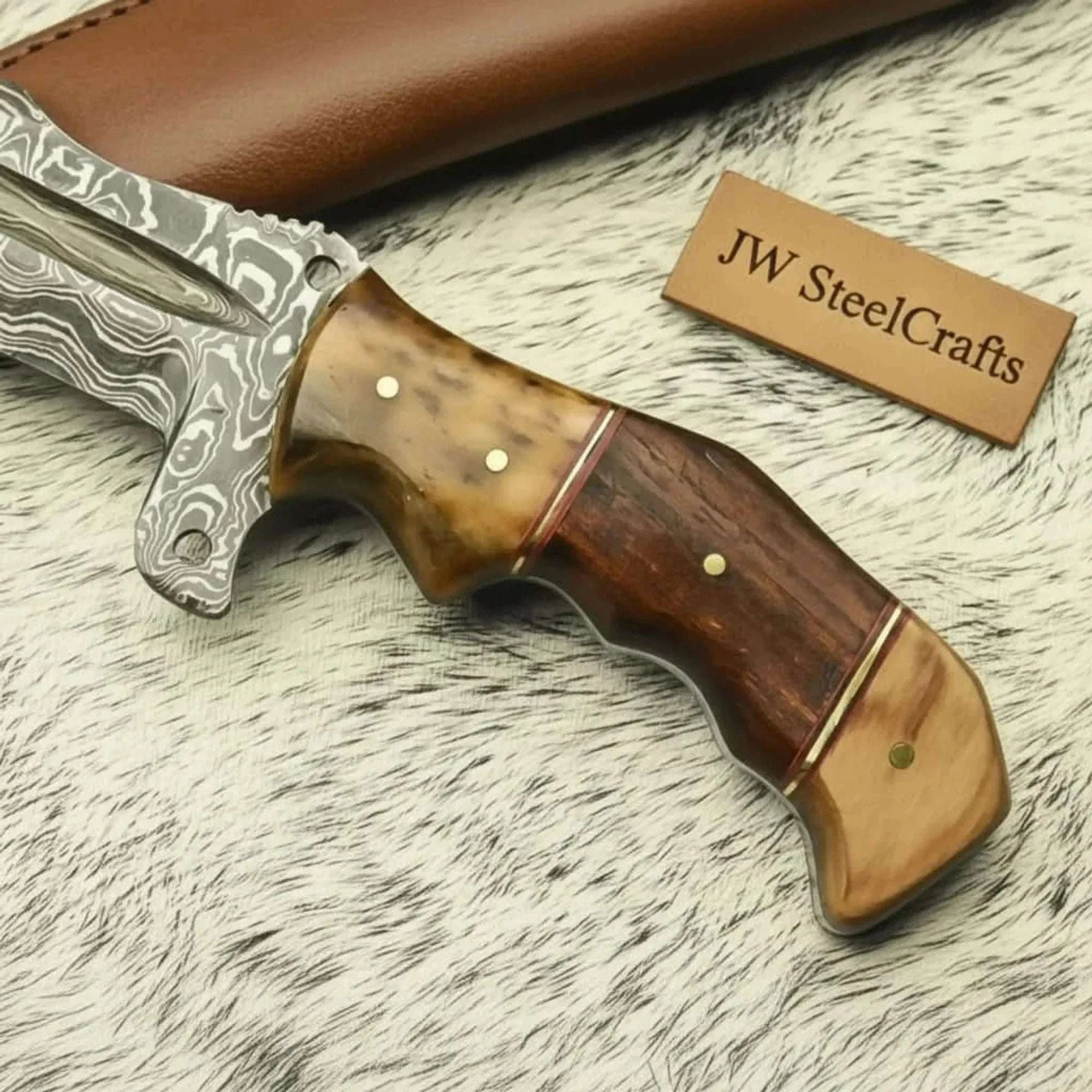 Palmarius Outdoors Custom Handmade HUNTING TRACKER Tactical Hunter Blade Survival Handmade Tracker Knives