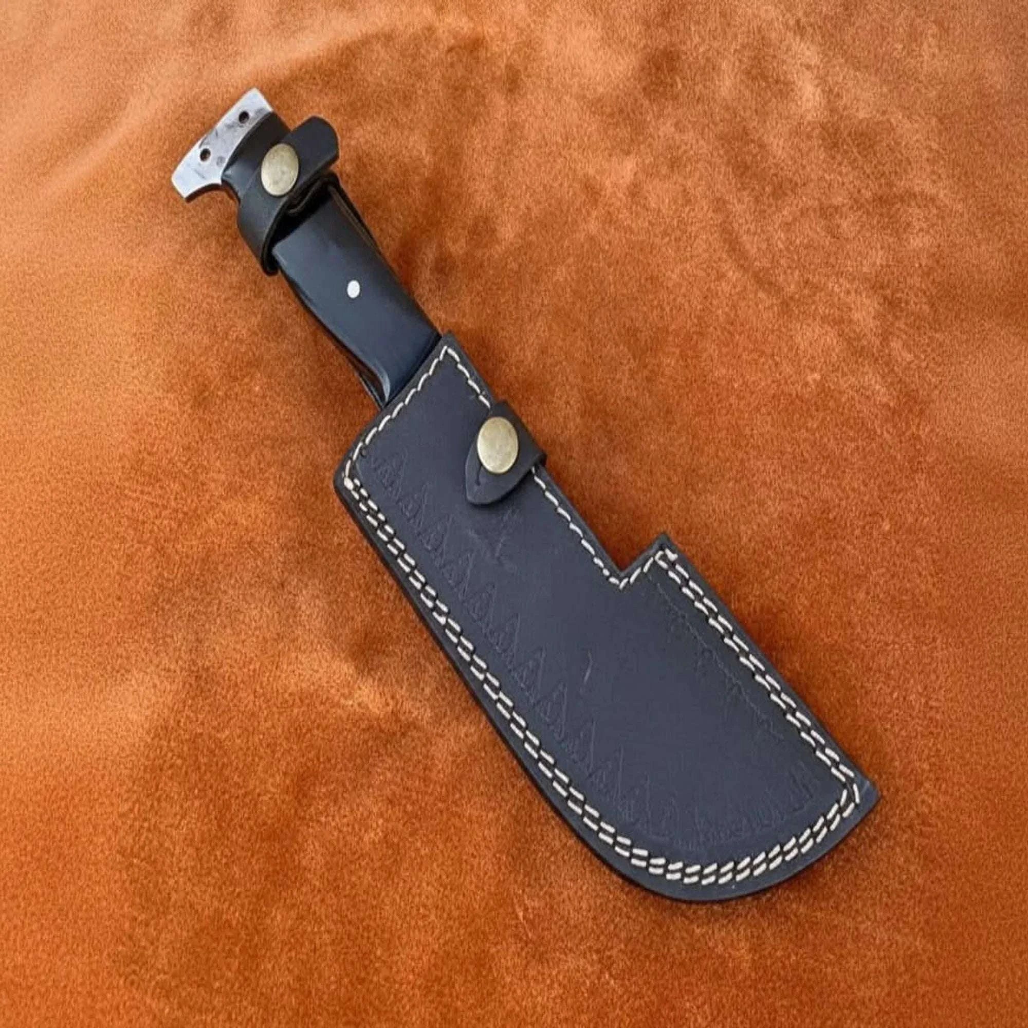 Palmarius Outdoors Hunting Knife Hunting 10.50" Tanto Style Knife with Buffalo Horn Handle with Sheath Bowie Knives