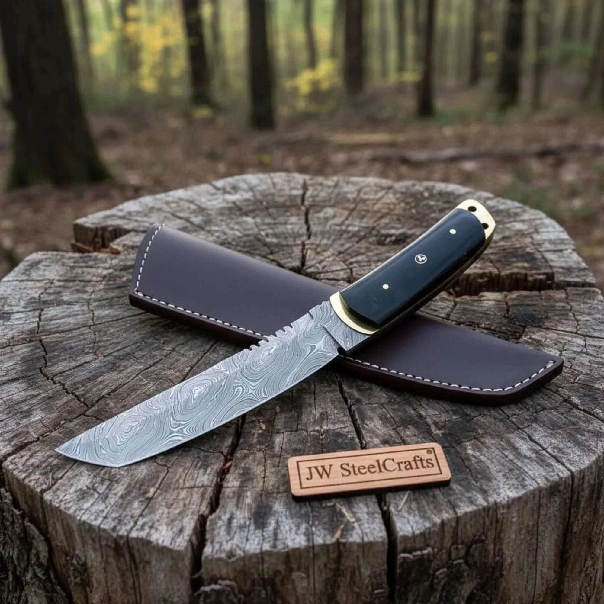 Palmarius Outdoors Custom tactical Tanto knife, damascus knife, Tanto 