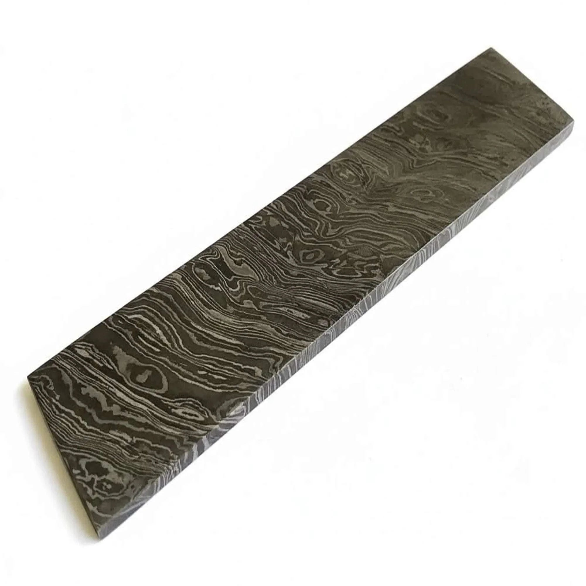 Palmarius Outdoors Homestead Firestorm Damascus Bar 8" Billet Bar Blank for Custom Knife Making Bullet bar