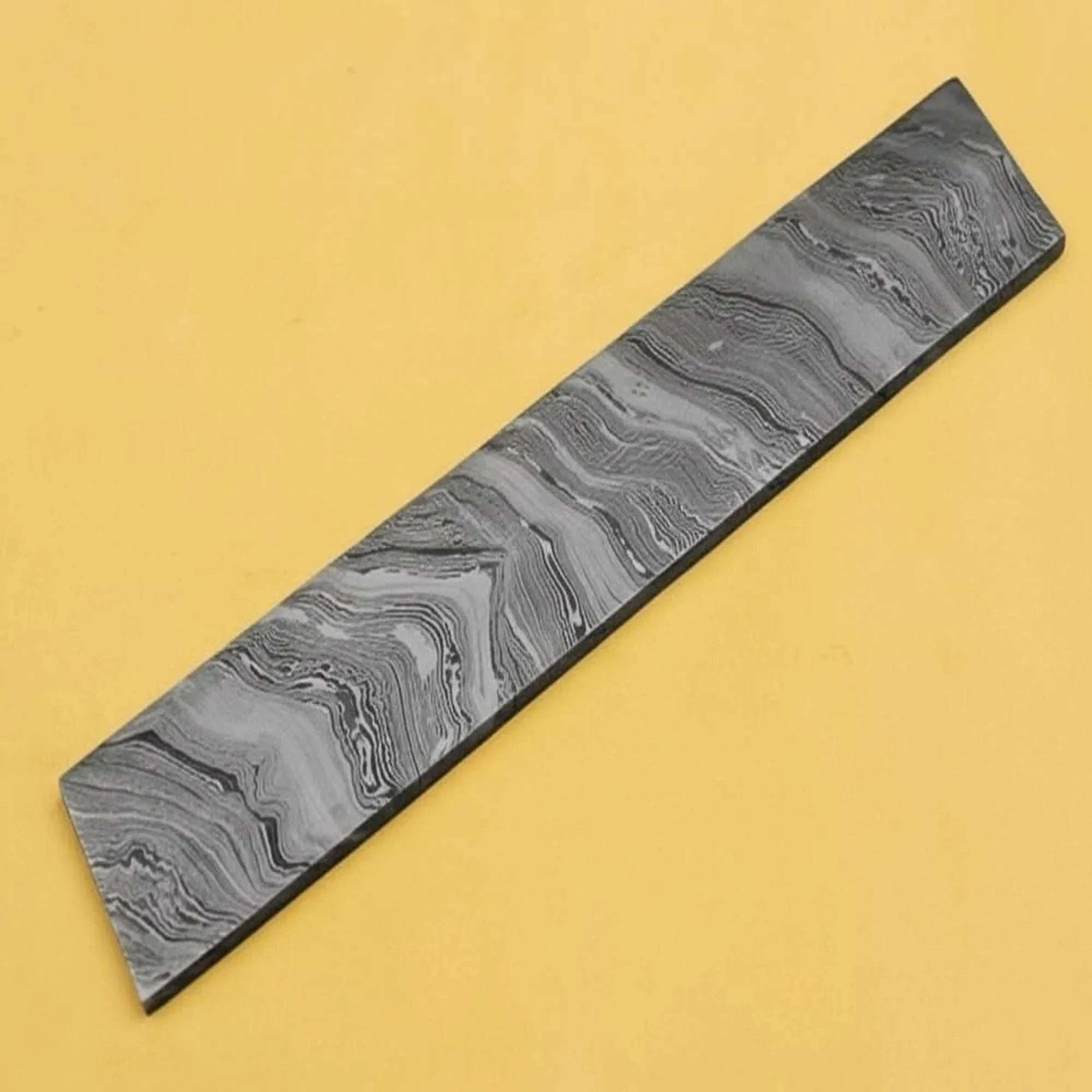 Palmarius Outdoors Hazeforge Bar Damascus Rod 9" Handmade Flat Billet Bar Bullet bar