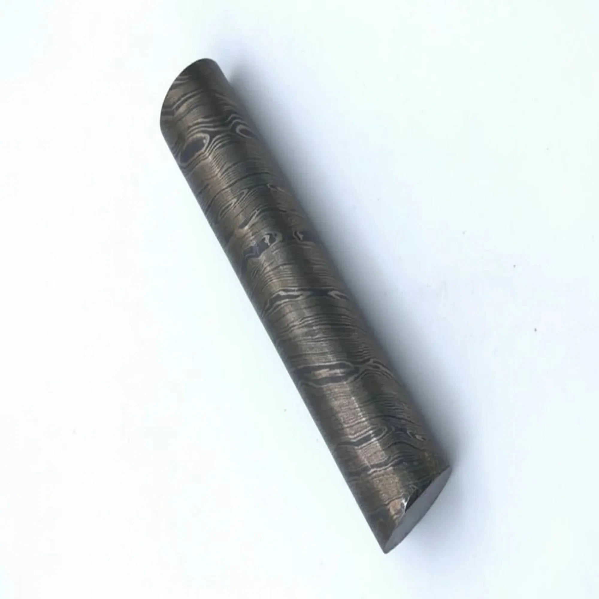 Palmarius Outdoors 25.5 mm Damascus Steel Round Rod for Rings Pens Buckles Damascus Rod