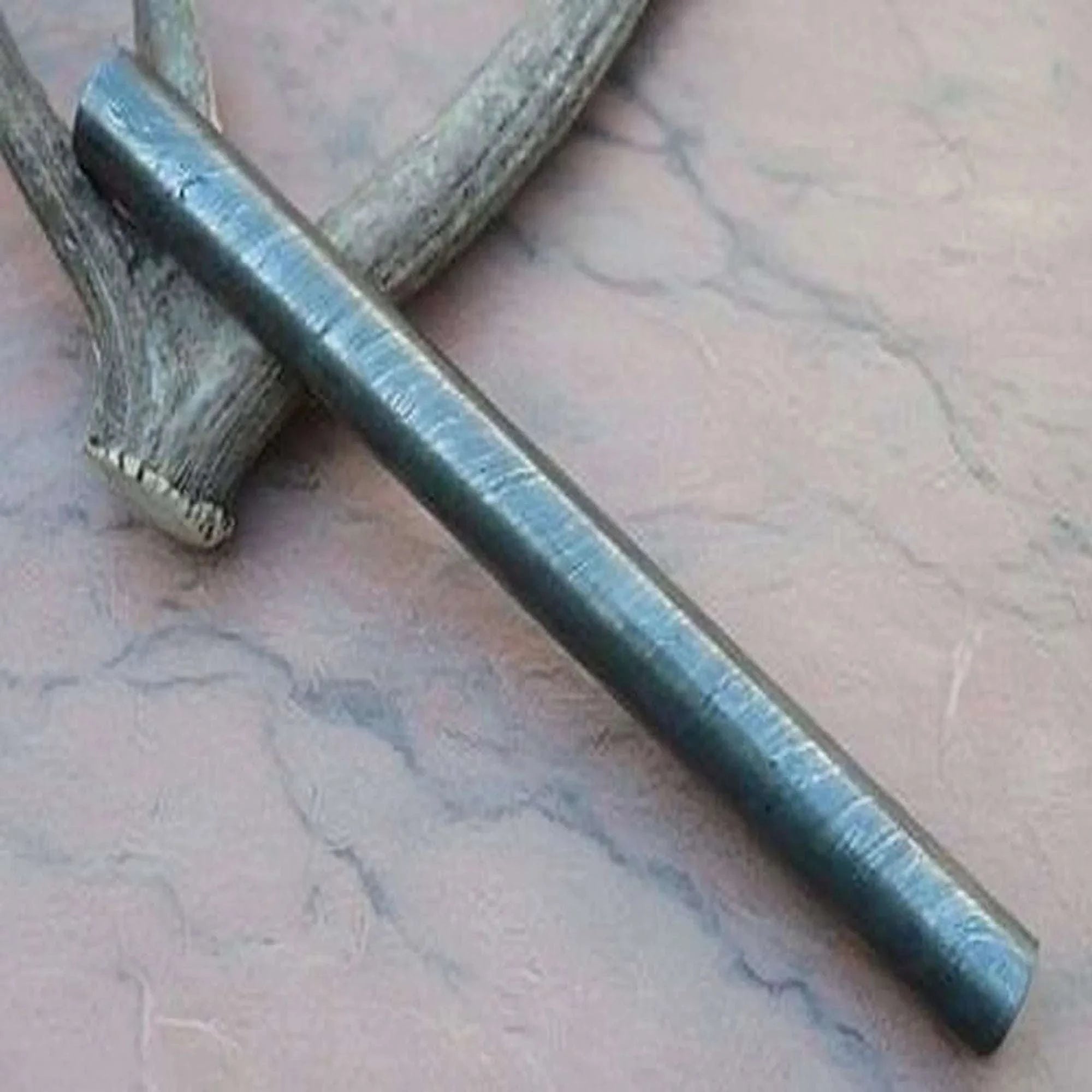 Palmarius Outdoors Twisted Damascus Steel Round Bar For Knife Guard/ring Jewelry Making 