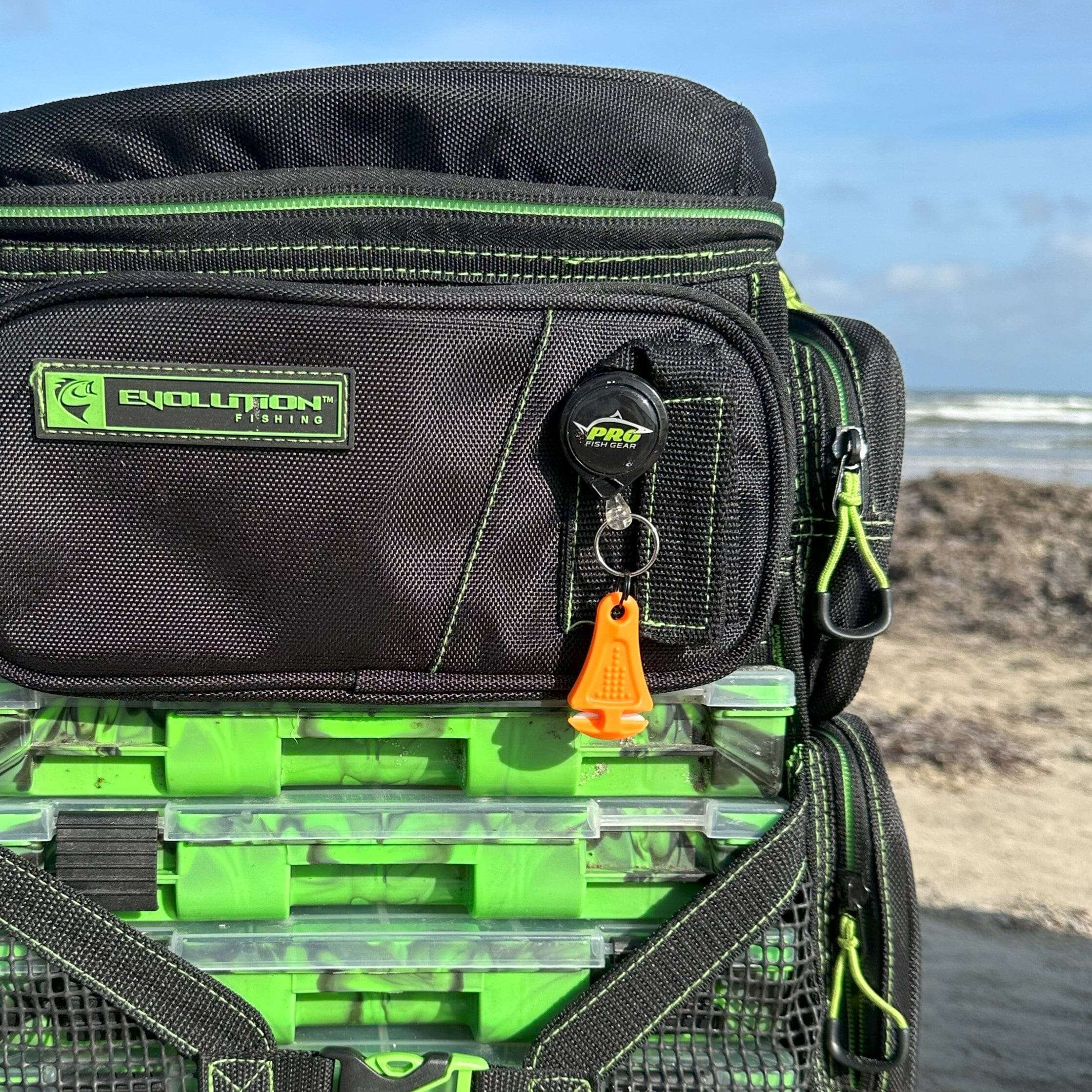 Palmarius Outdoors Line Cutterz Ceramic Blade Zipper Pull - Blaze Orange Zipper Pull