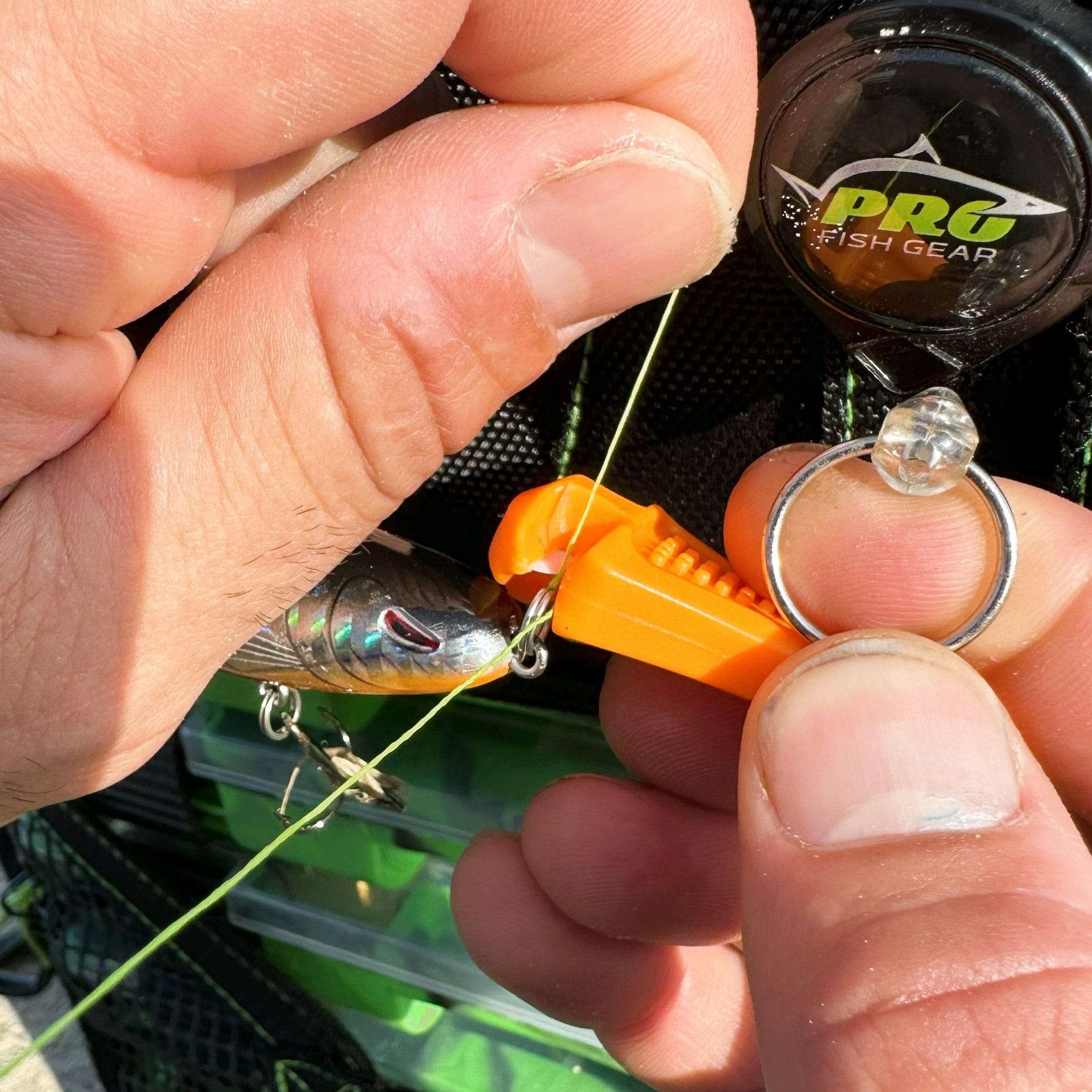 Palmarius Outdoors Line Cutterz Ceramic Blade Zipper Pull - Blaze Orange Zipper Pull