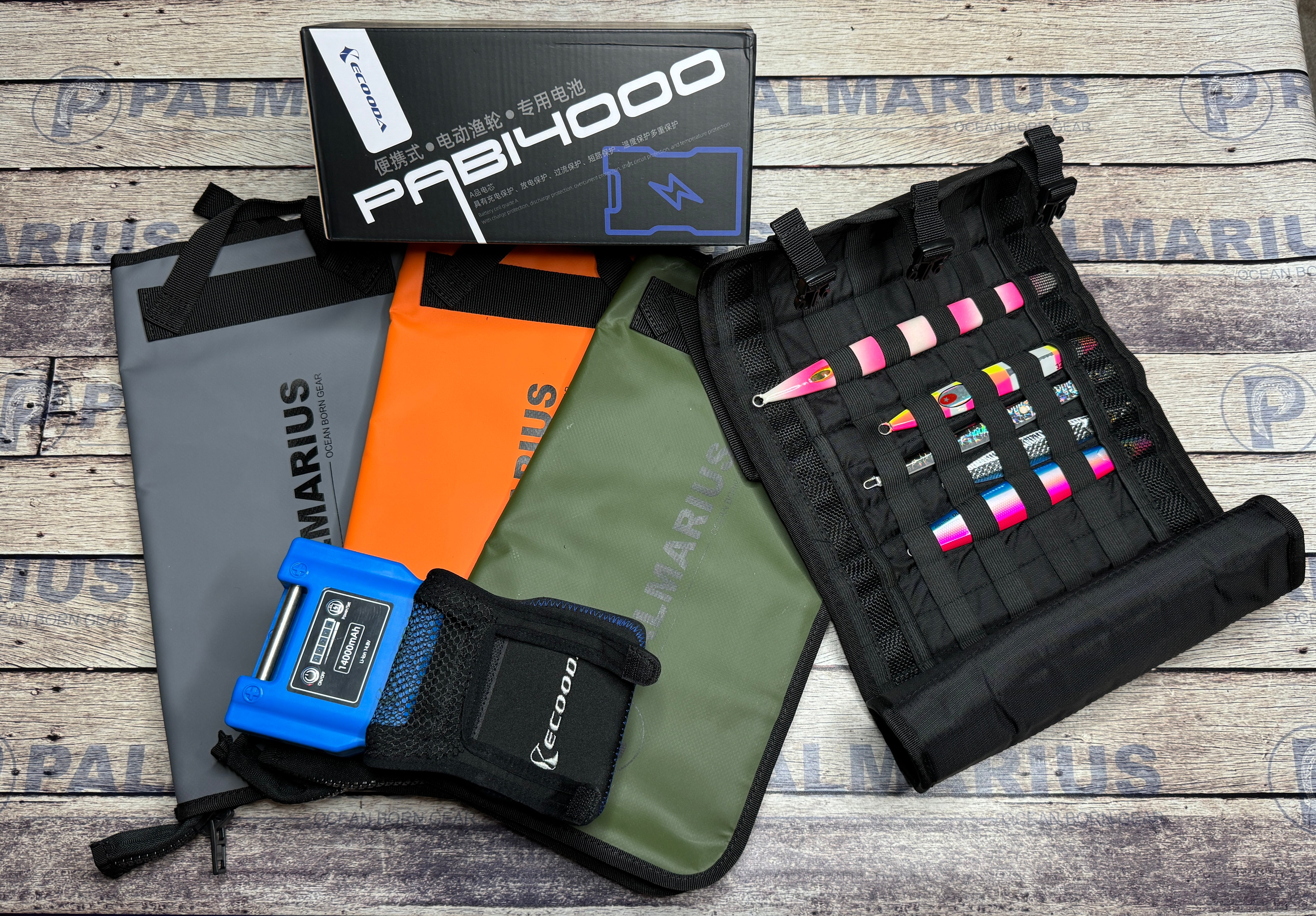 Battery and Bag Bundle 14000mAH + Jig Wallet + Jig Roll