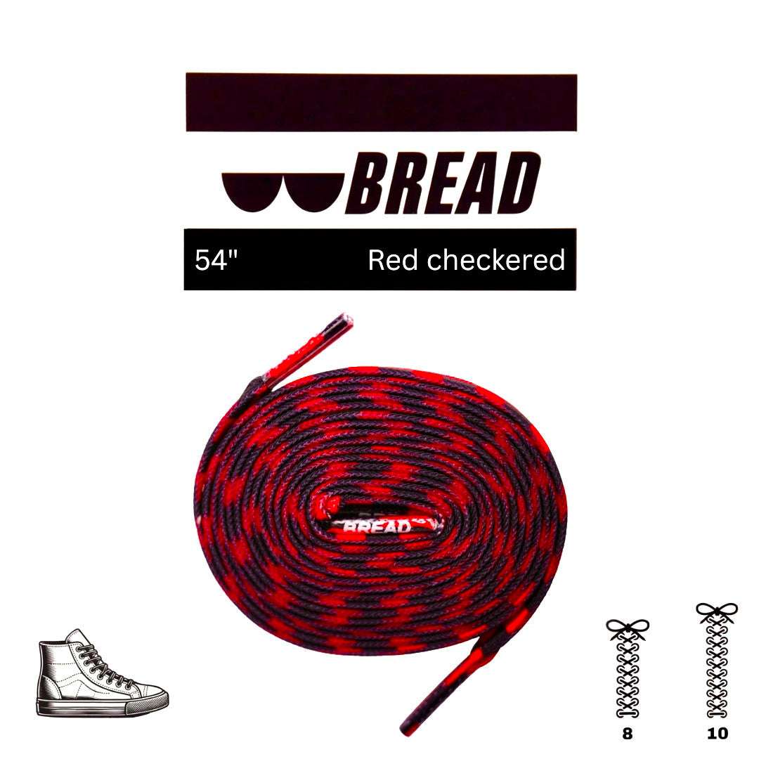 Palmarius Outdoors Red Checkered Elastic Shoelace