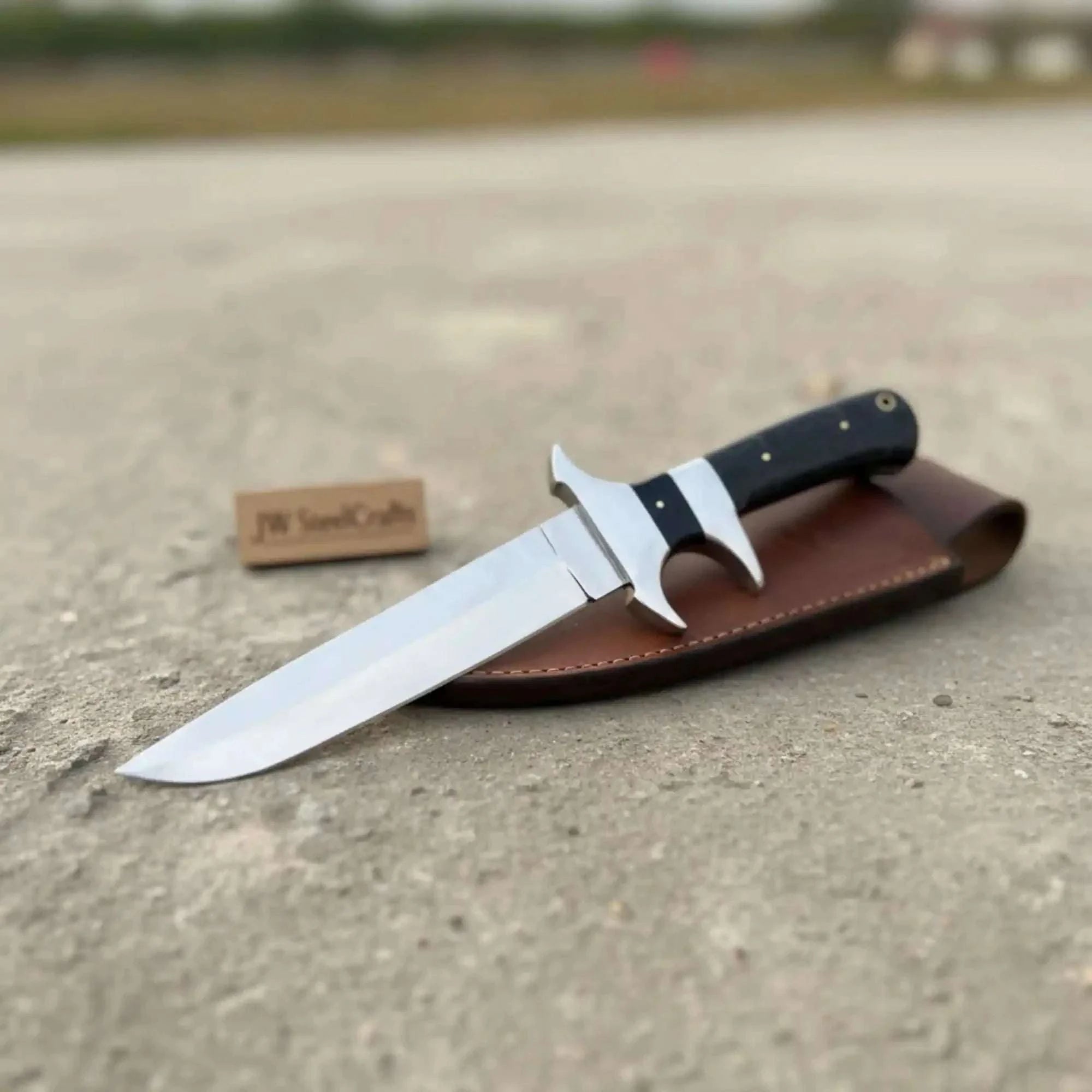 Palmarius Outdoors Ridgecut Hunting Dagger Knife 13" Handmade Carbon Steel Full Tang Blade 