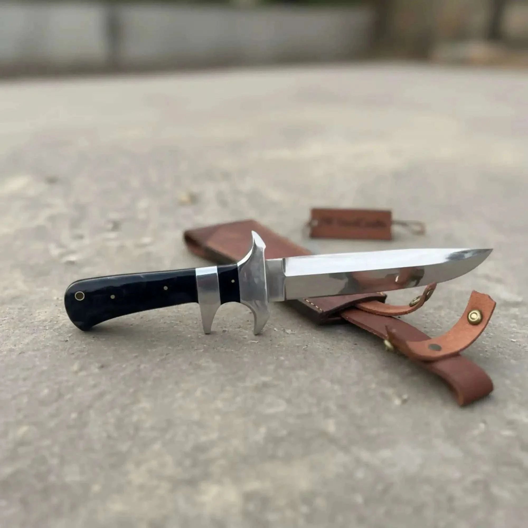 Palmarius Outdoors Ridgecut Hunting Dagger Knife 13" Handmade Carbon Steel Full Tang Blade 
