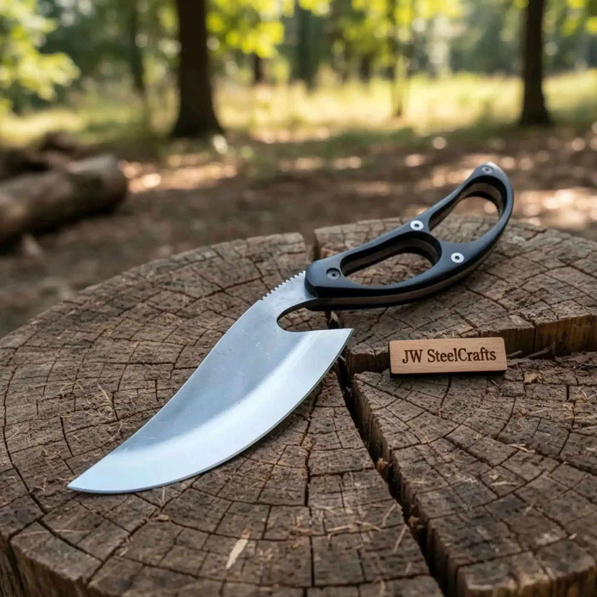 Palmarius Outdoors Recurve Utility Knife Fixed Blade Knife Micarta Handle 