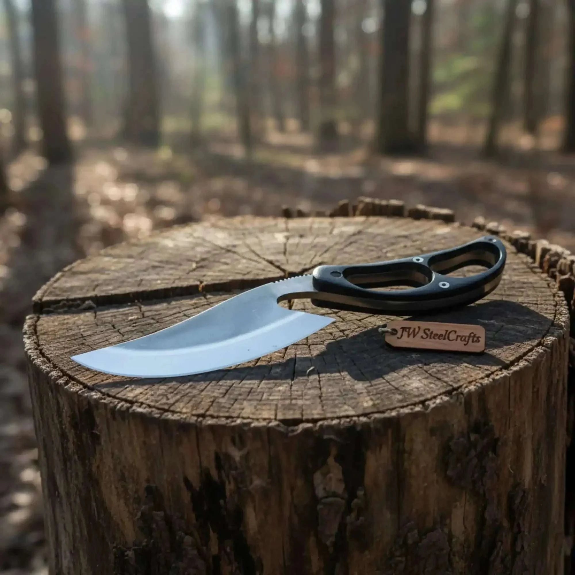 Palmarius Outdoors Recurve Utility Knife Fixed Blade Knife Micarta Handle 