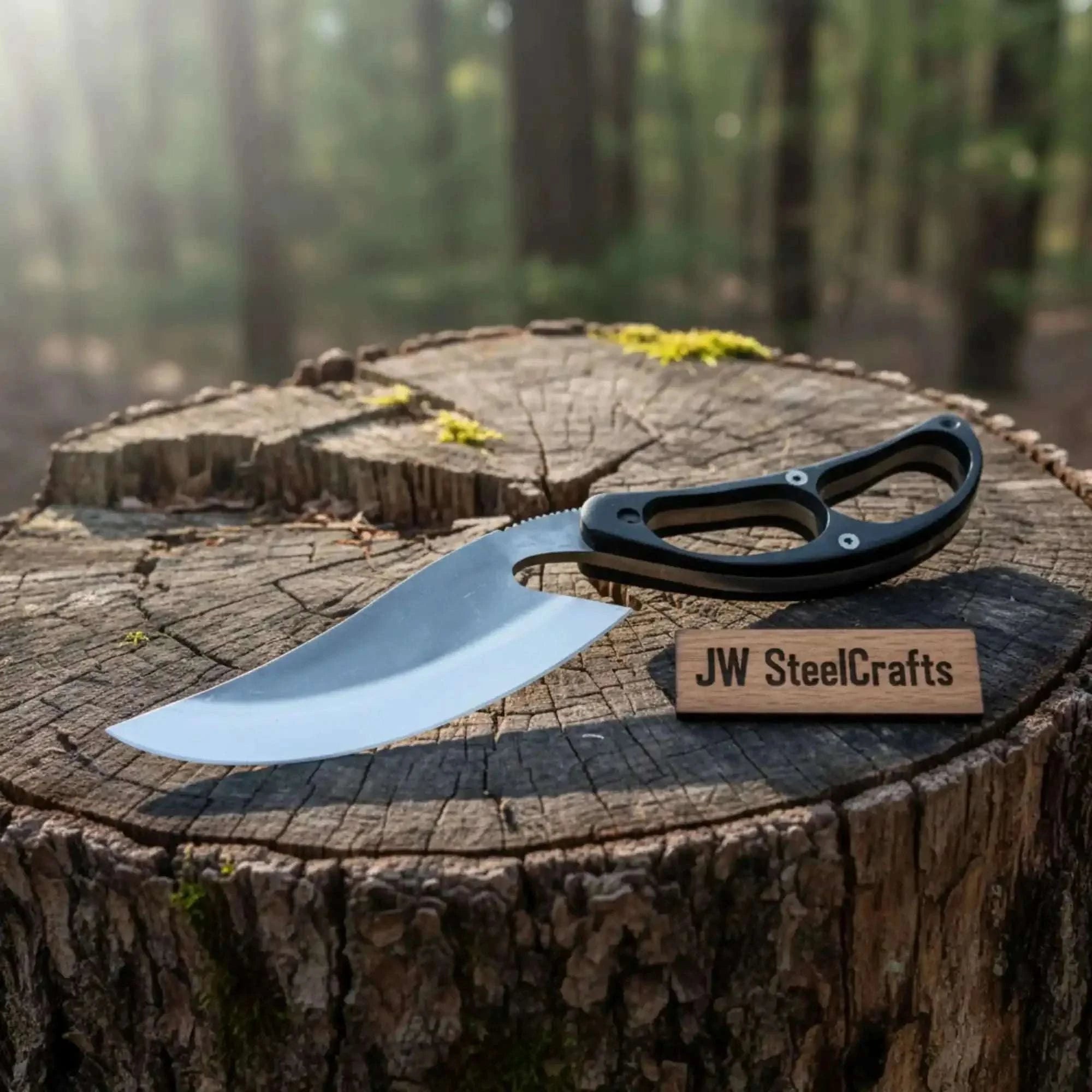 Palmarius Outdoors Recurve Utility Knife Fixed Blade Knife Micarta Handle 