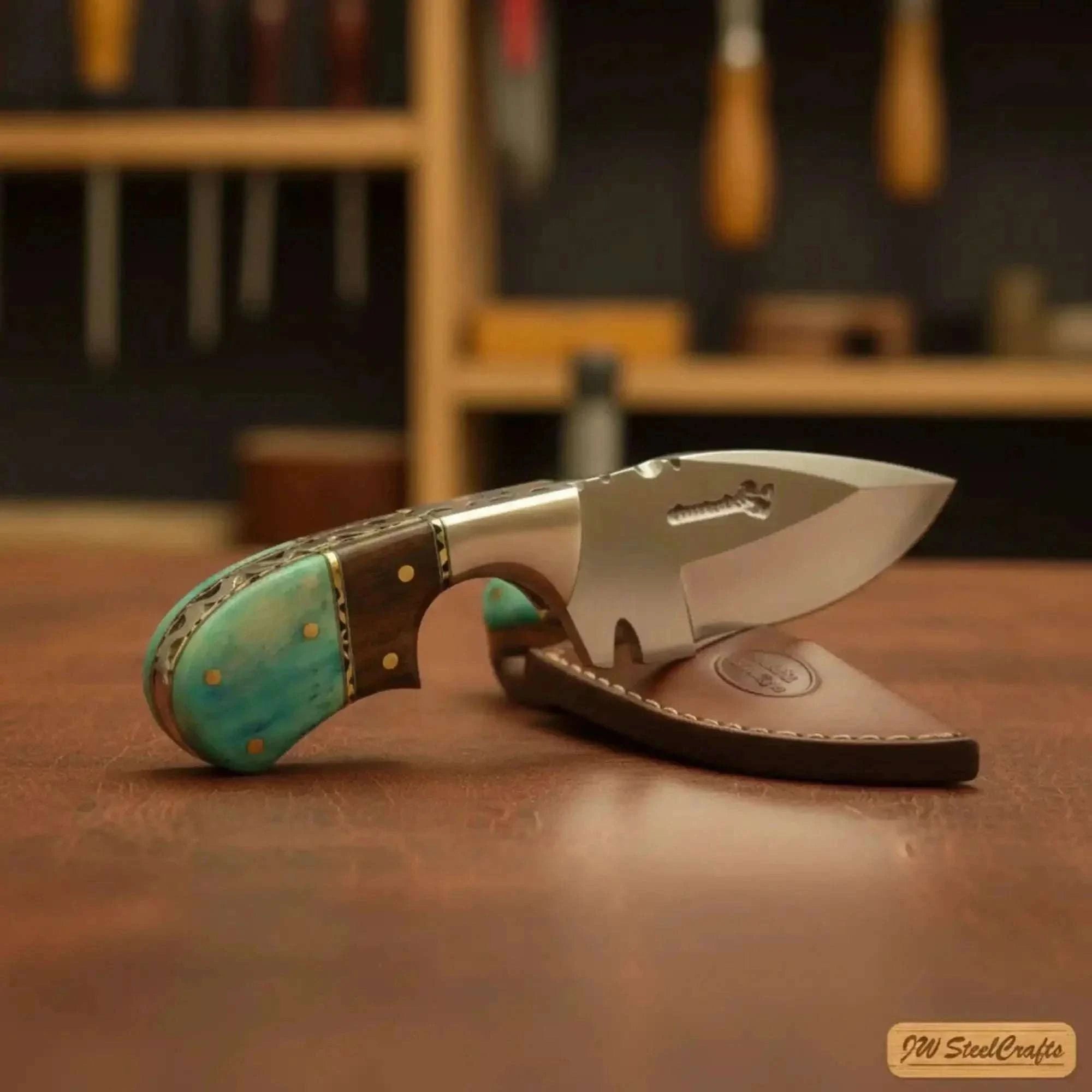 Palmarius Outdoors Compact Small Skinner Knife 2.5” Blade Handle Durable EDC Tool 