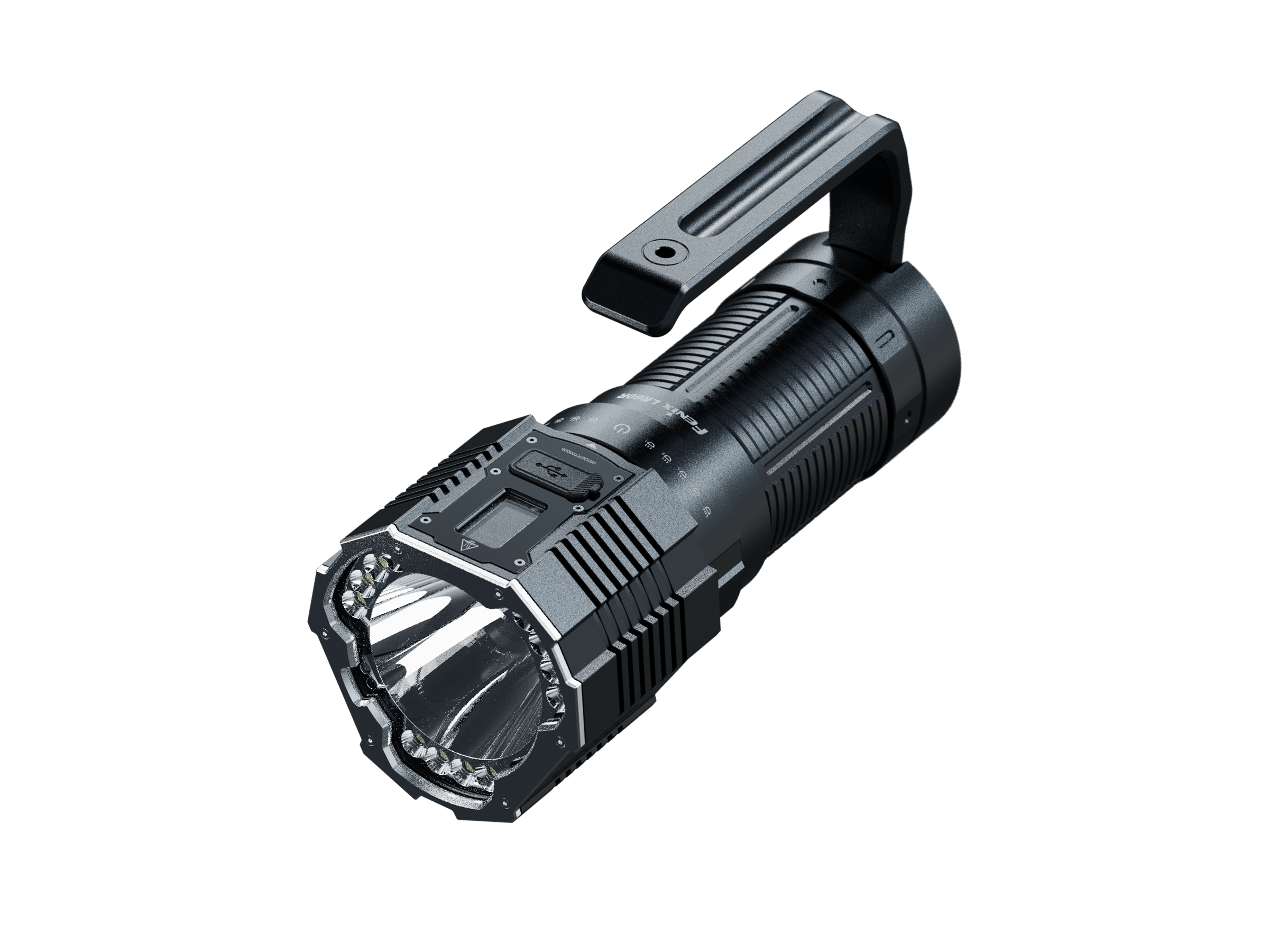 Palmarius Outdoors Fenix LR60R Rotary Switch Rechargeable Searchlight - 21000 Lumens Rechargeable Flashlight