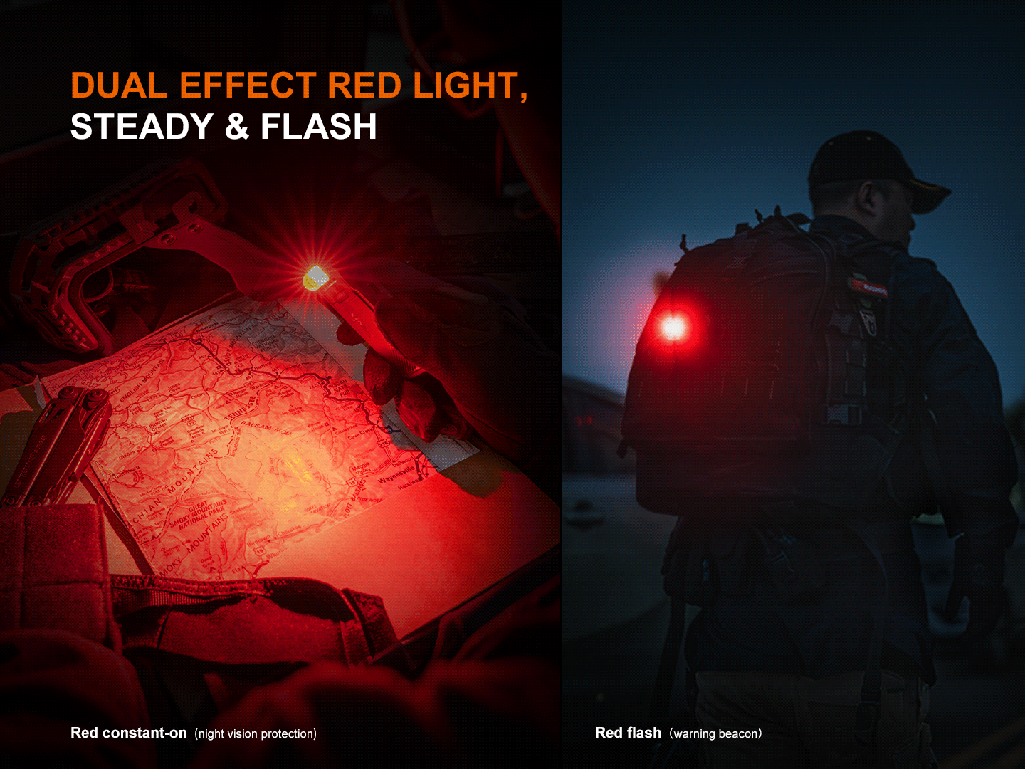 Palmarius Outdoors Fenix SW06R Multipurpose Pivoting Clip-On Light Rechargeable Flashlight