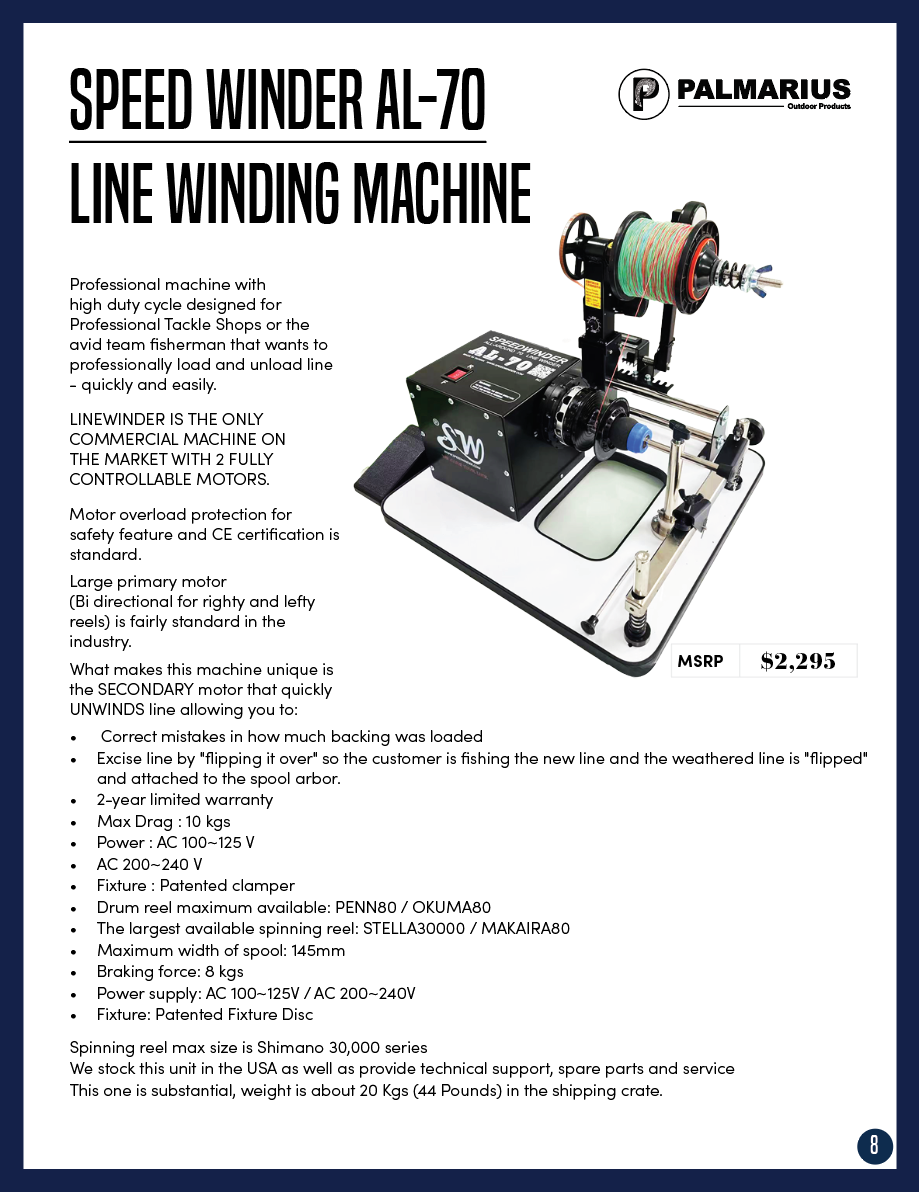 SpeedWinder AL-70 Line Winder