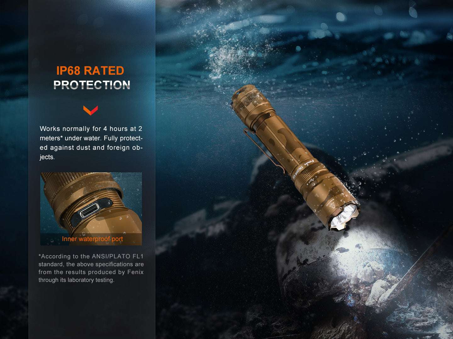 Palmarius Outdoors Fenix TK20R UE Tactical LED Flashlight - 2800 Lumens Tactical Flashlight