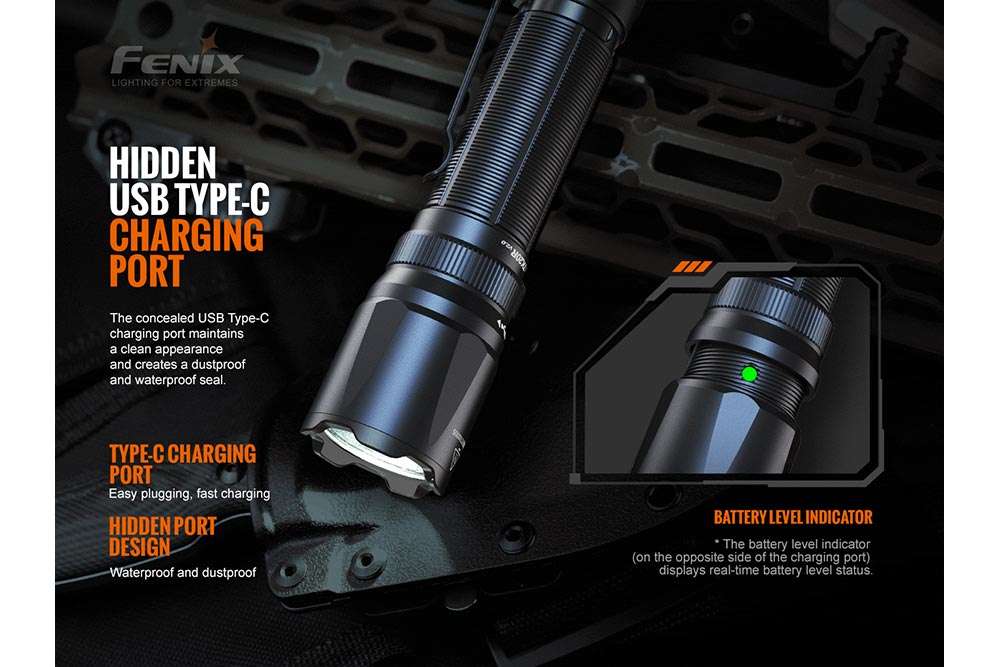 Palmarius Outdoors Fenix TK20R V2.0 Rechargeable Flashlight | 3000 lumens Tactical Flashlight