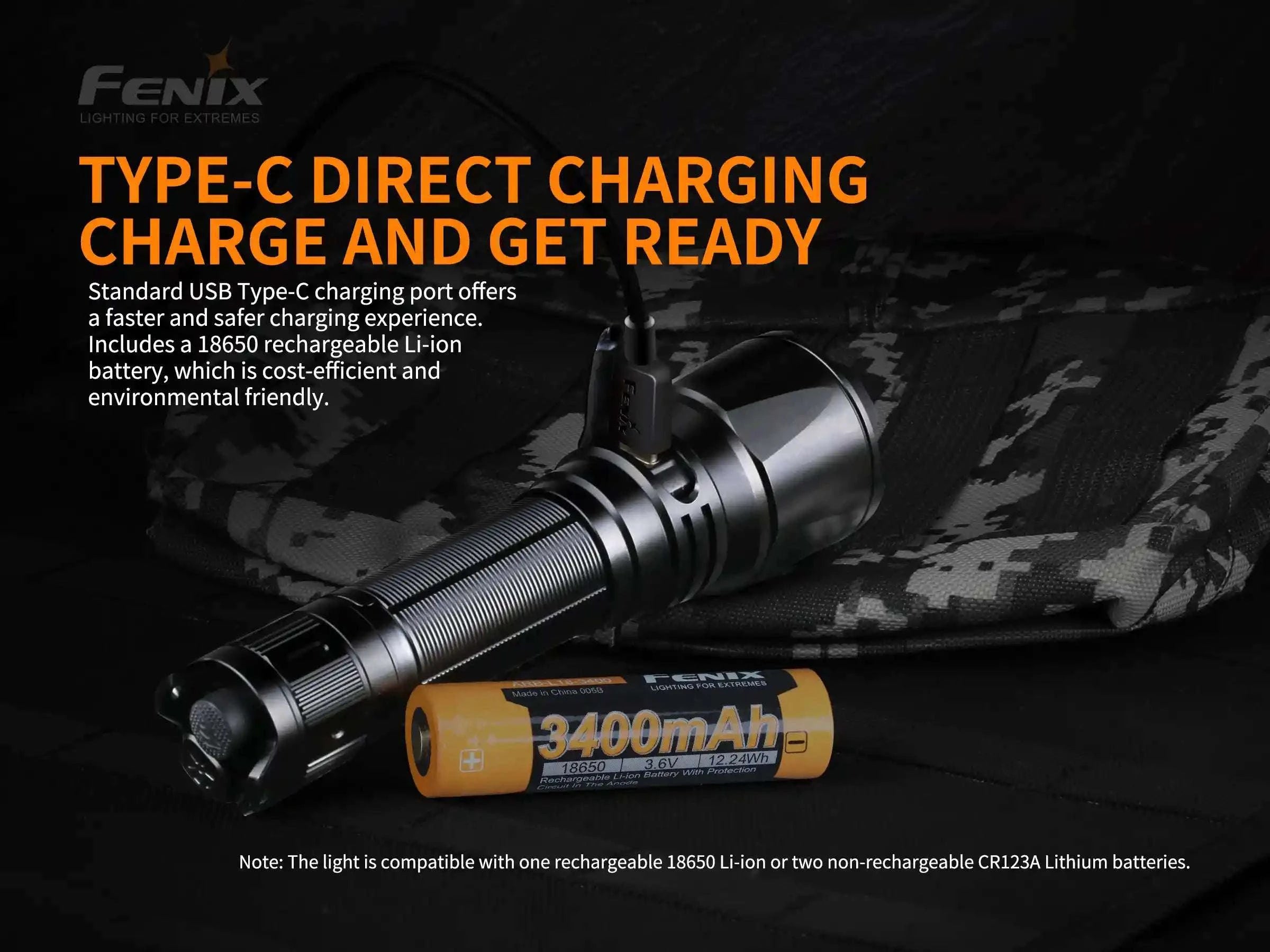 Palmarius Outdoors Fenix TK26R Tactical LED Flashlight - 1500 Lumens Tactical Flashlight