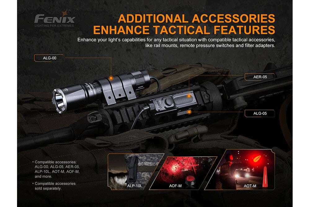 Palmarius Outdoors Fenix TK16 V2.0 Tactical Flashlight - 3100 Lumens Tactical Flashlight