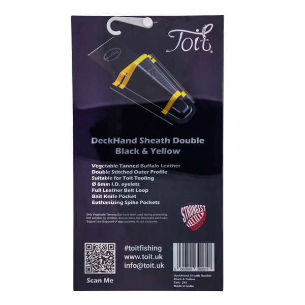 Toit Deckhand Sheath Double Black & Yellow