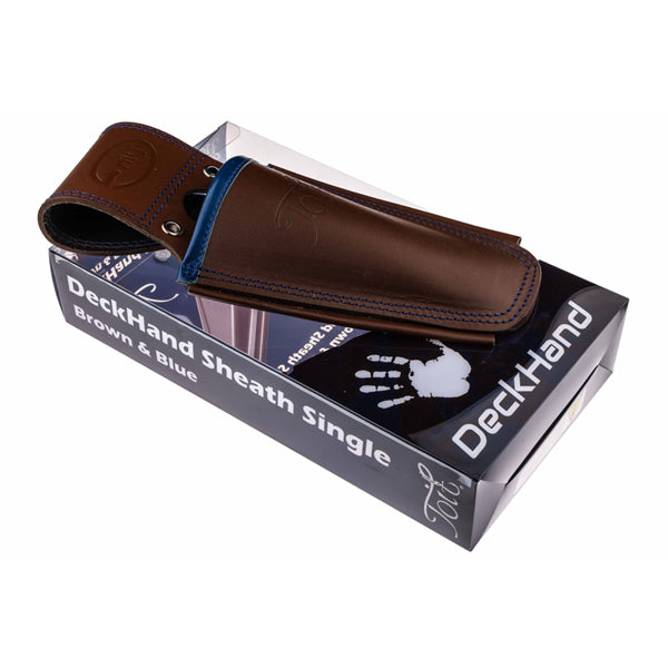 Toit Deckhand Sheath Double Brown and Blue