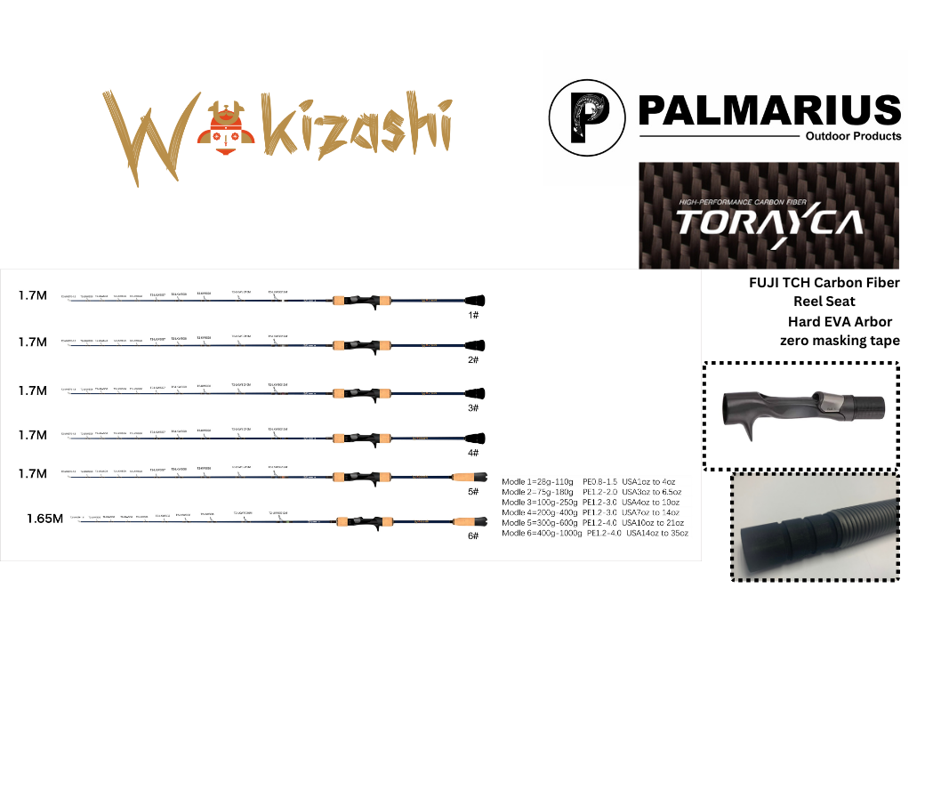 WAKIZASHI "Short Sword"  BLANK Toray Japan Solid Carbon SPJ