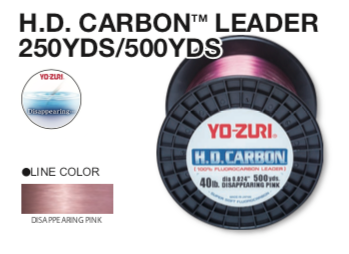 Yo-Zuri HD Carbon Disappearing Pink 500 Yard Spool