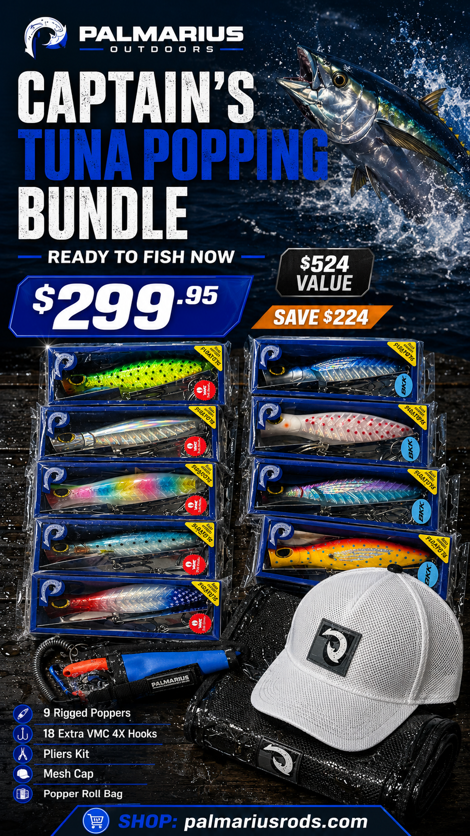 Captain's Tuna Popping Bundle