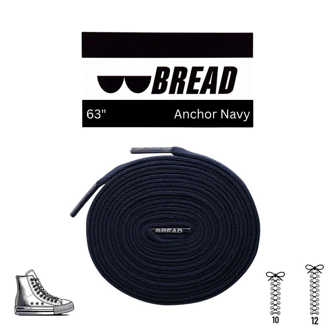 Palmarius Outdoors Anchor Navy Elastic Shoelace