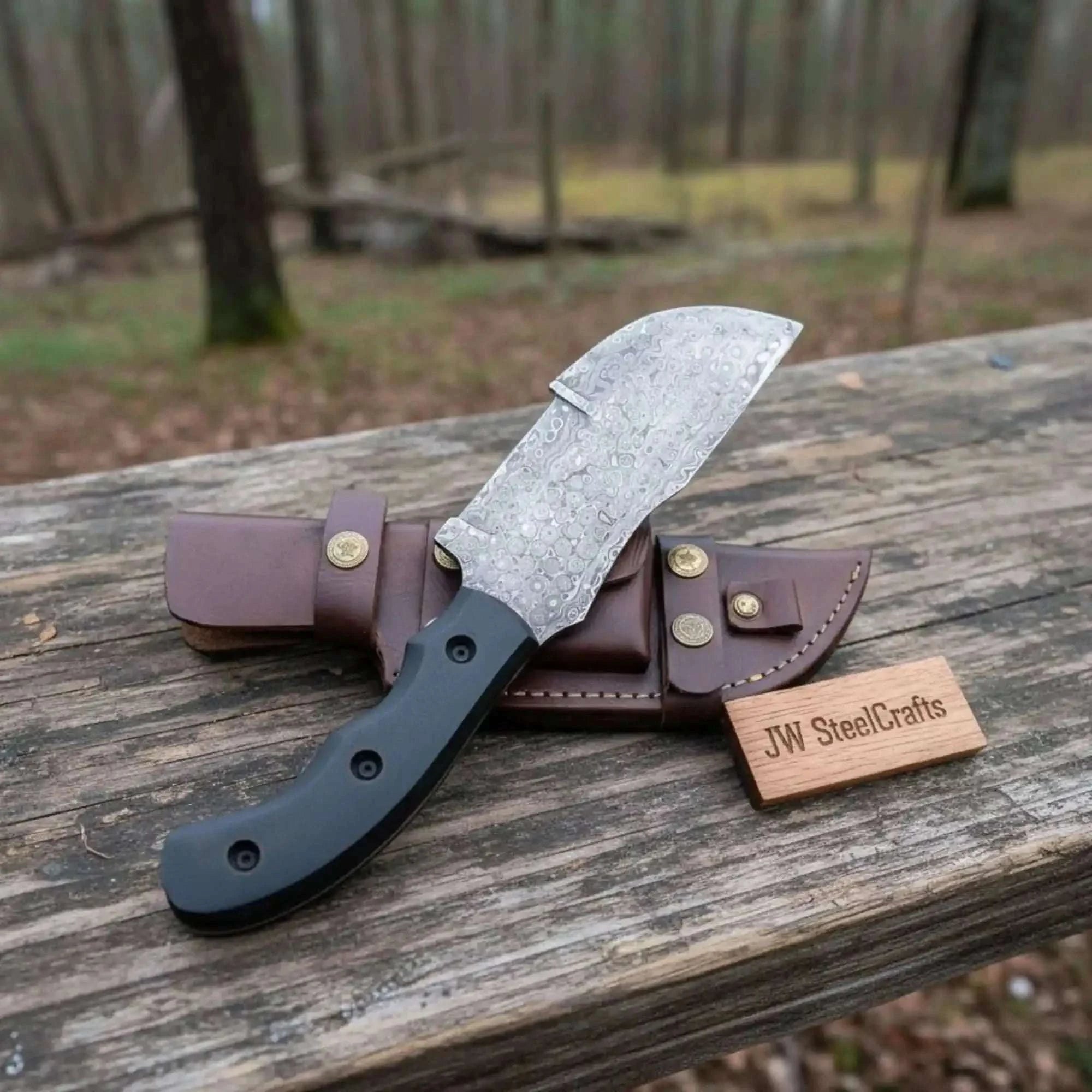 Palmarius Outdoors Custom Handmade - 12.Inches Beautiful Full Damascus Tracker knife Handmade Tracker Knives