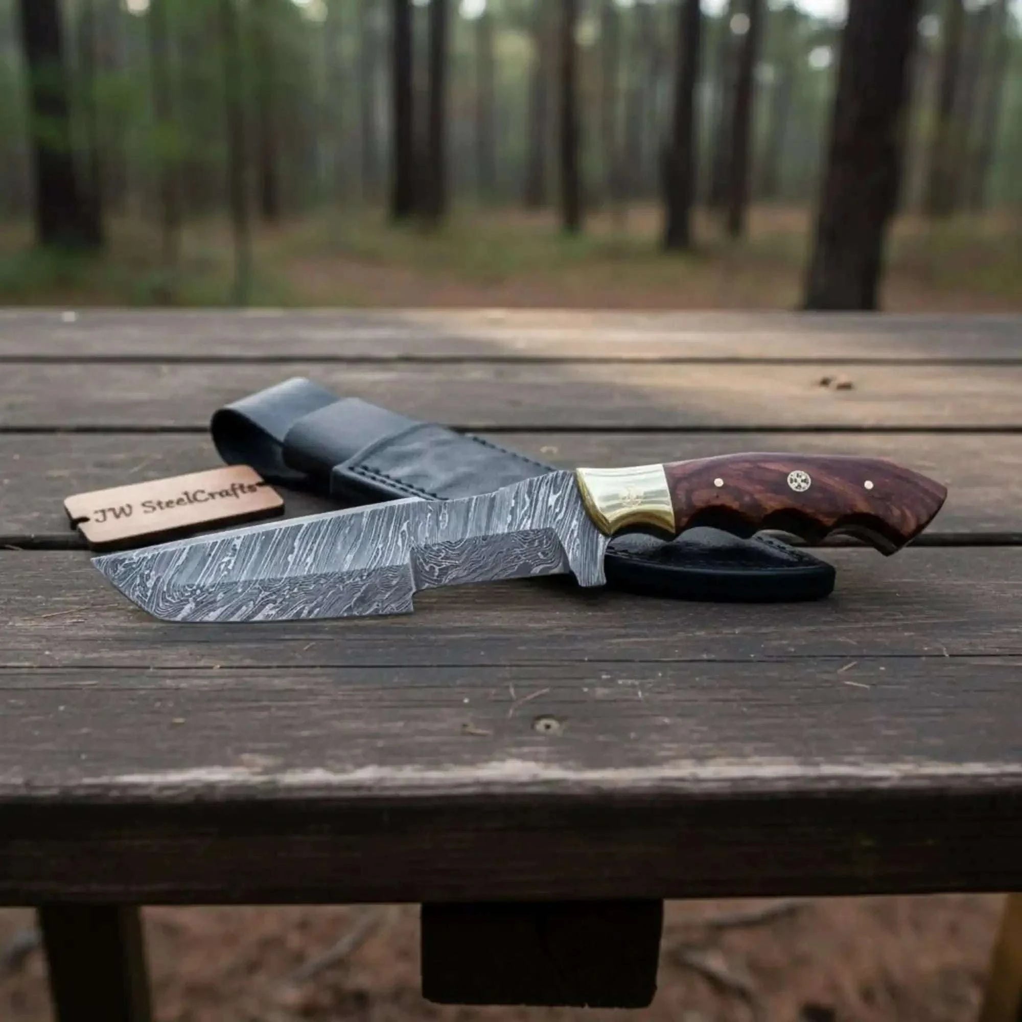 Palmarius Outdoors Custom Handmade Damascus Steel Tracker Knife / Hunting Knife DK-0129 Handmade Tracker Knives