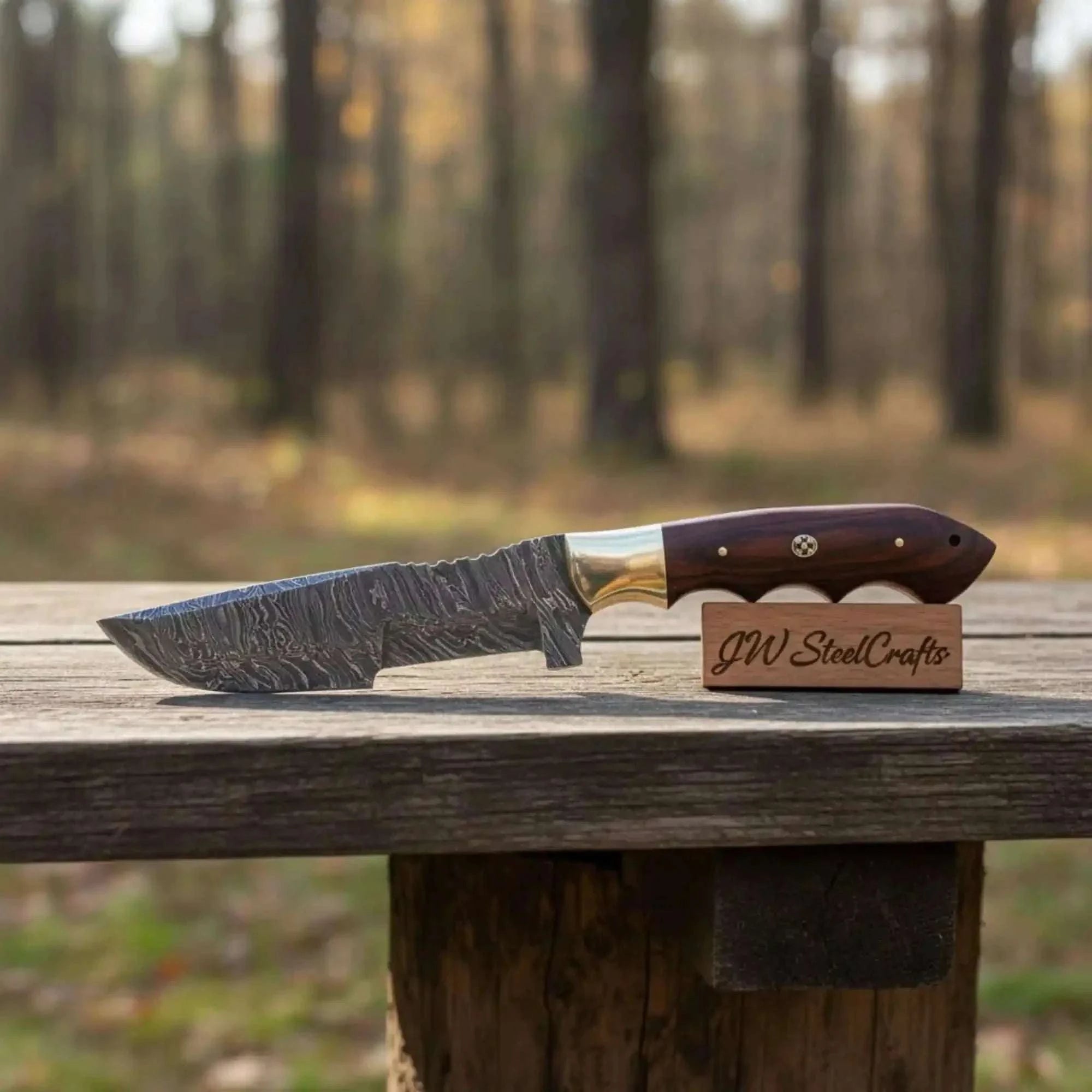 Palmarius Outdoors Custom Handmade Damascus Steel Tracker Knife / Hunting Knife DK-0129 Handmade Tracker Knives