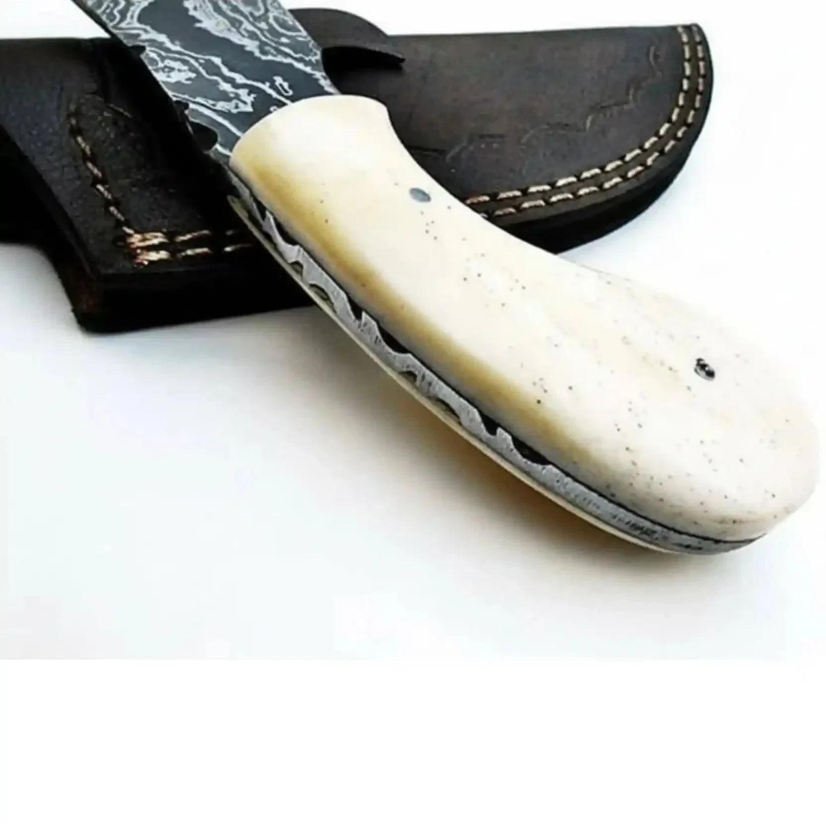 Palmarius Outdoors Custom Made Damascus Steel Hunting Knife / Skinning Knife Gut Hook DK-0101 Handmade Gut Hook Knives