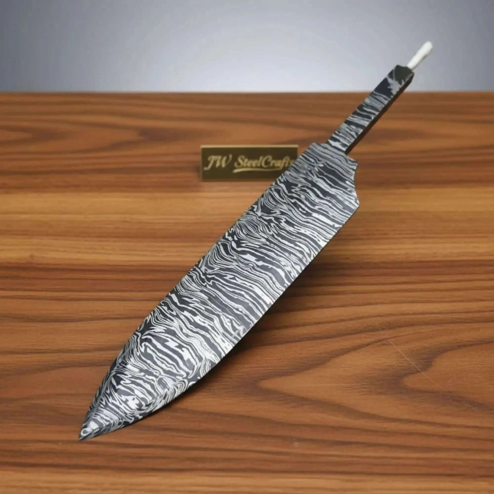 Palmarius Outdoors Handmade Fire Pattern Damascus Chef Knife with 12 inches Length Chef Knife