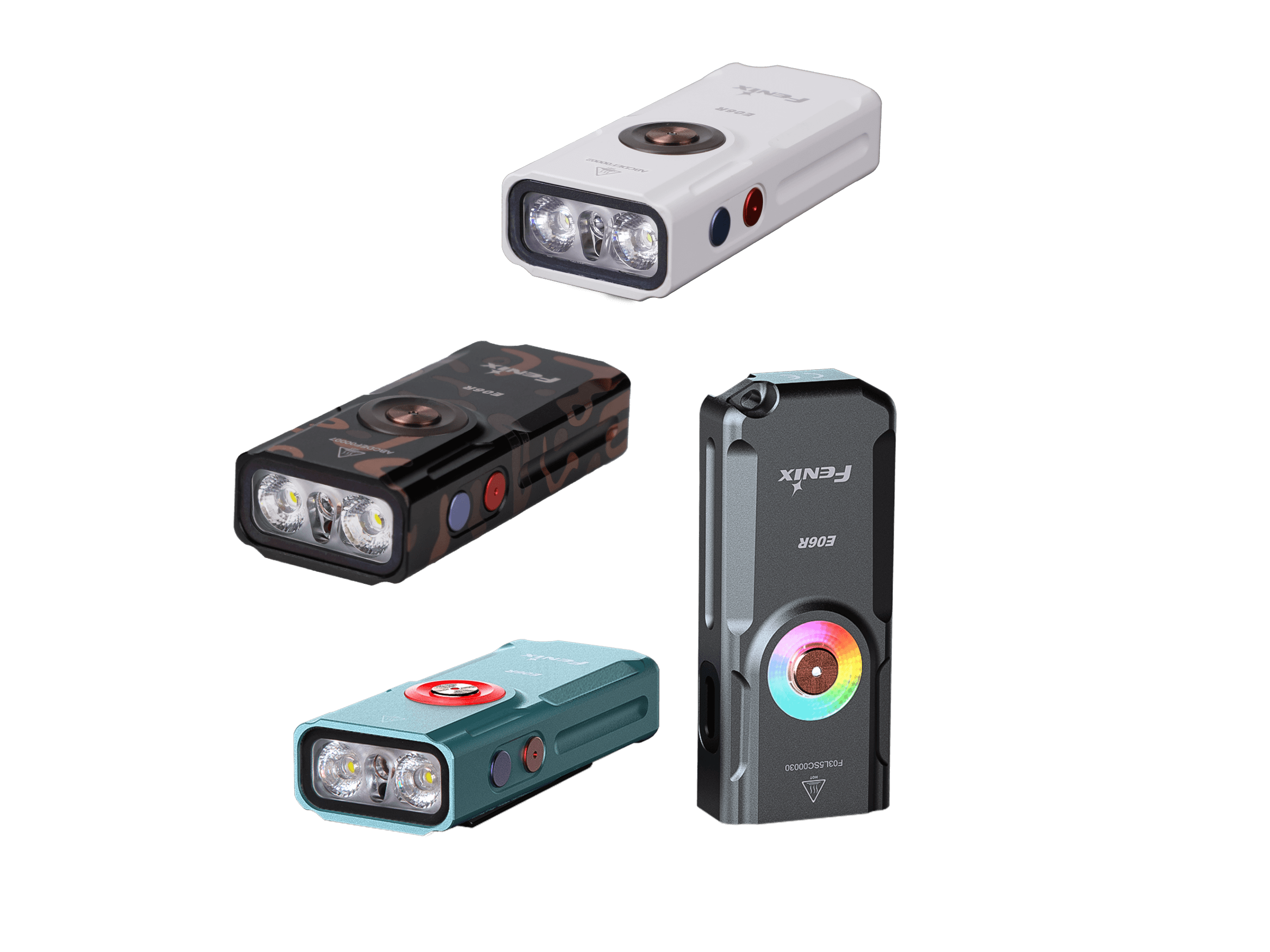 Palmarius Outdoors Fenix E06R Keychain Light with White, UV, and Red Laser Lights Keychain Flashlight