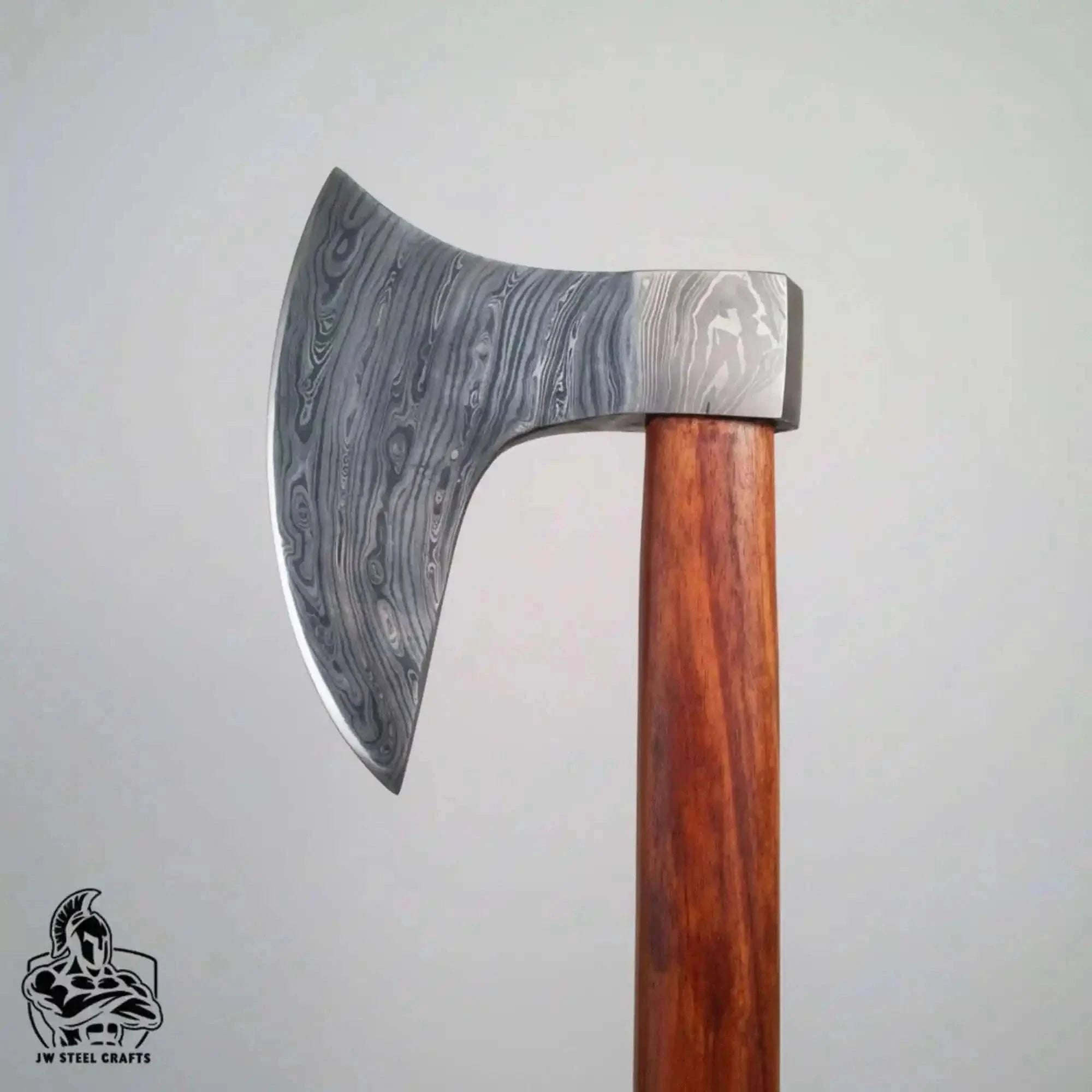 Palmarius Outdoors Hook Claw Damascus Axe with Rosewood Handle for Wood Processing Handmade Axe