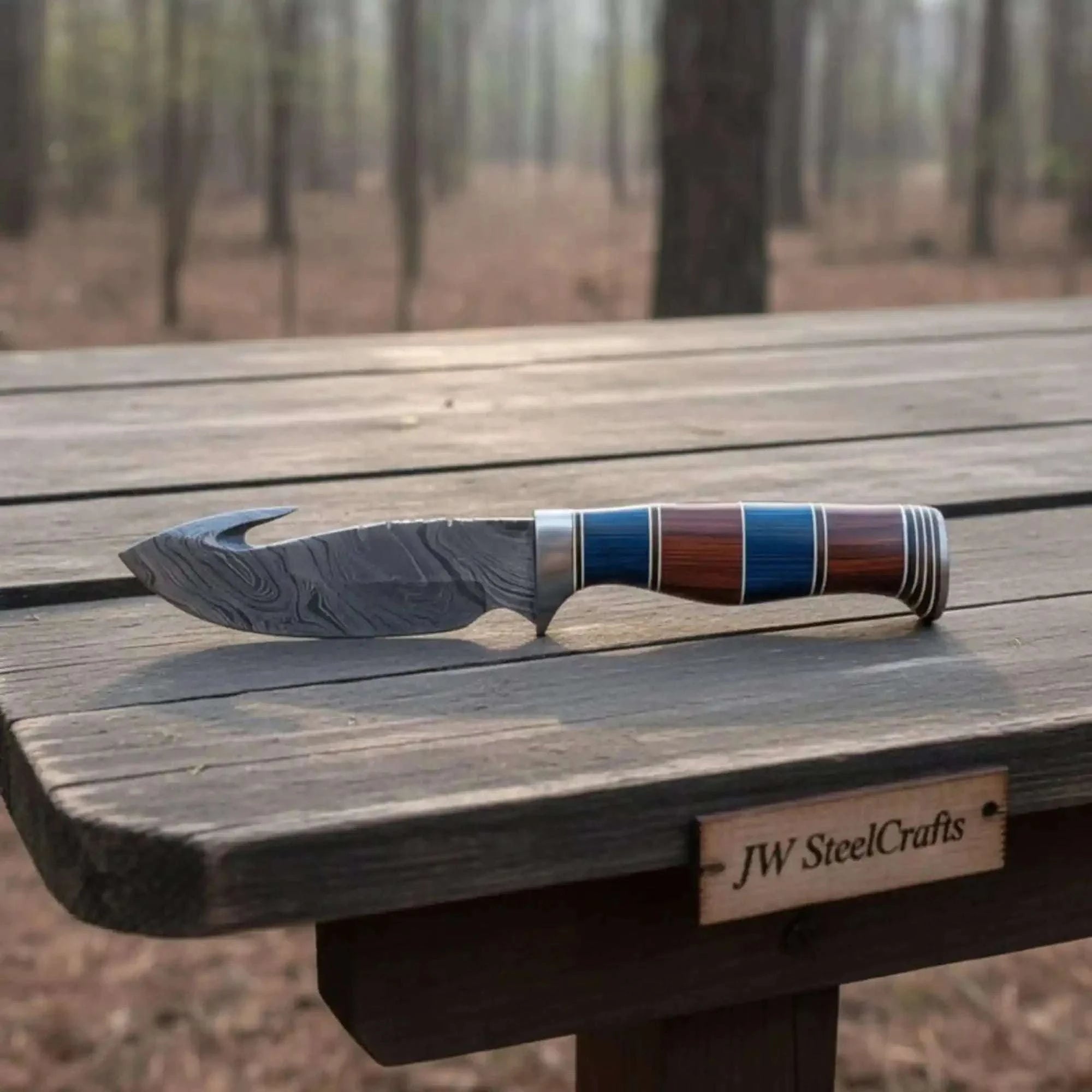 Palmarius Outdoors Custom Handmade Hunting Gut Hook Skinner Knife Handmade Gut Hook Knives