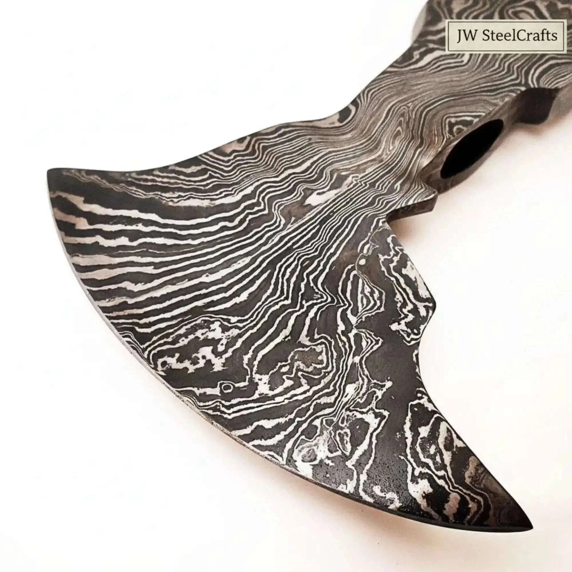 Palmarius Outdoors Handmade Damascus Steel Blank Double headed Axe 