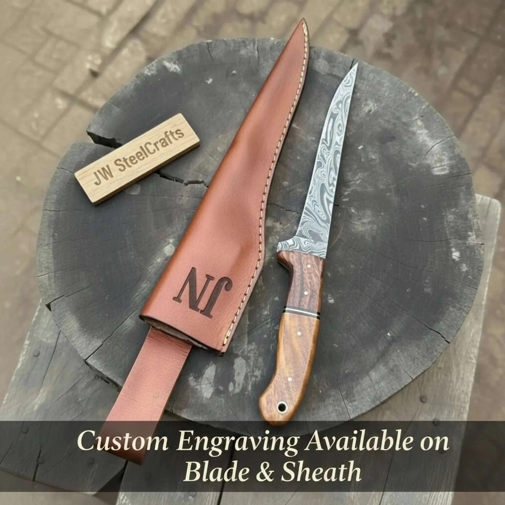 Palmarius Outdoors Traditional Scandinavian Fillet Knife Precision Fishing Blade with Leather Sheath 